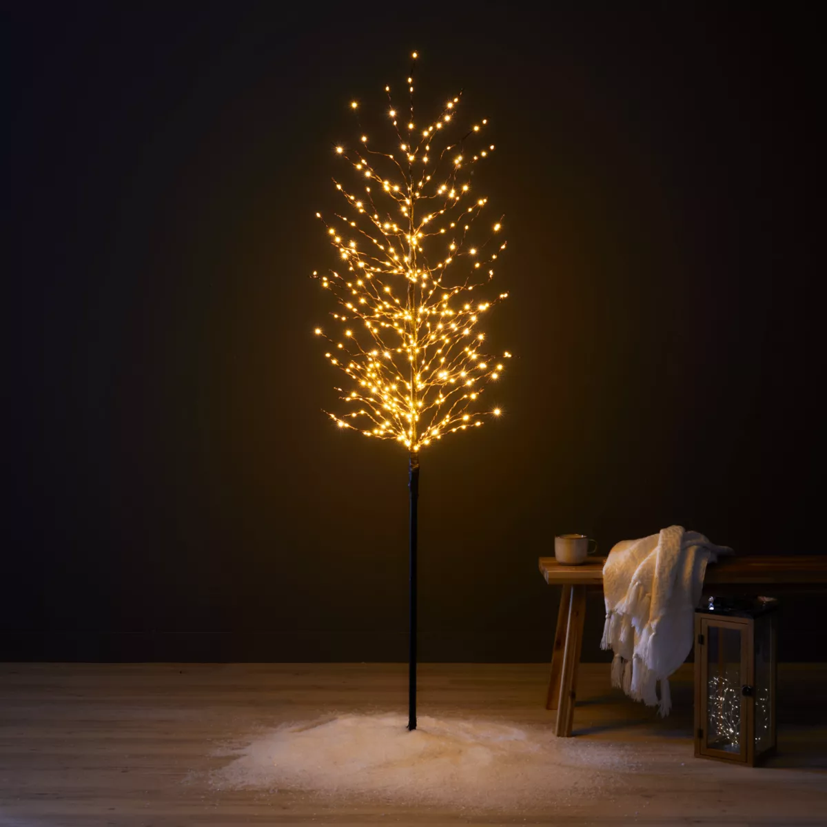Lichtgevende boom 360 LED (H180 cm) Winterberk Warm goudwit