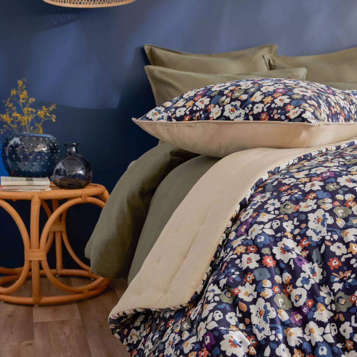 Cuscino rettangolare in velluto (40 x 60 cm) Dolores Blu