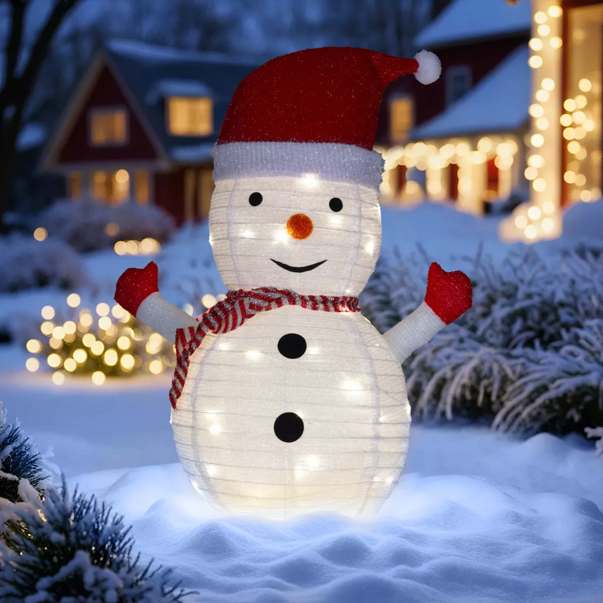 BONHOMME DE NEIGE WW LED 68CM