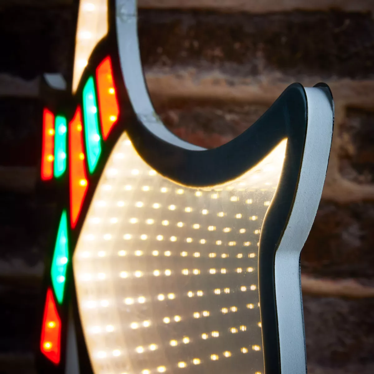 Beleuchtetes Rentier 232 LED (H85 cm) Infinity Kaltweiß/Mehrfarbig