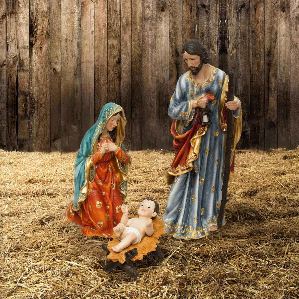 3 große Krippenfiguren (H66 cm) de Teresa