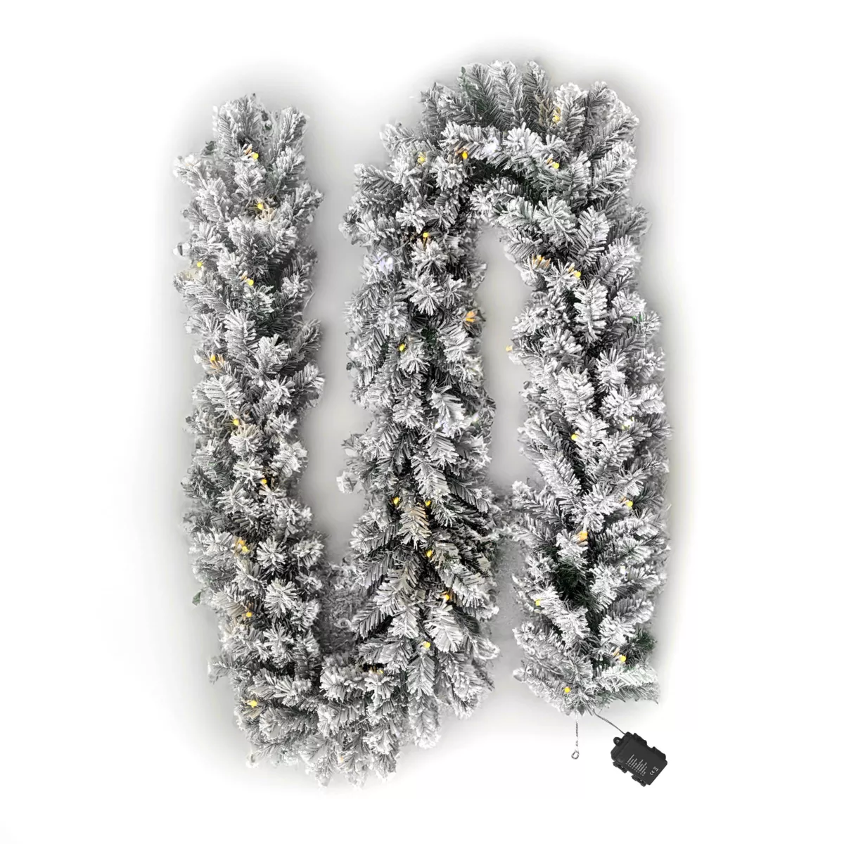 Guirnalda de ramas artificiales con luces Royal Blanco cálido