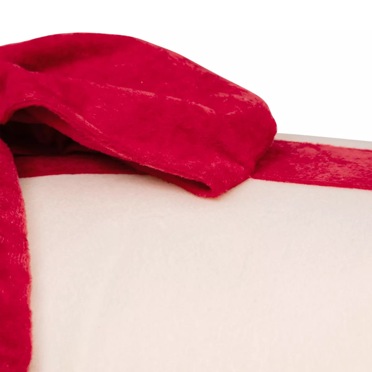 COUSSIN NOEUD VELours écru 30X50