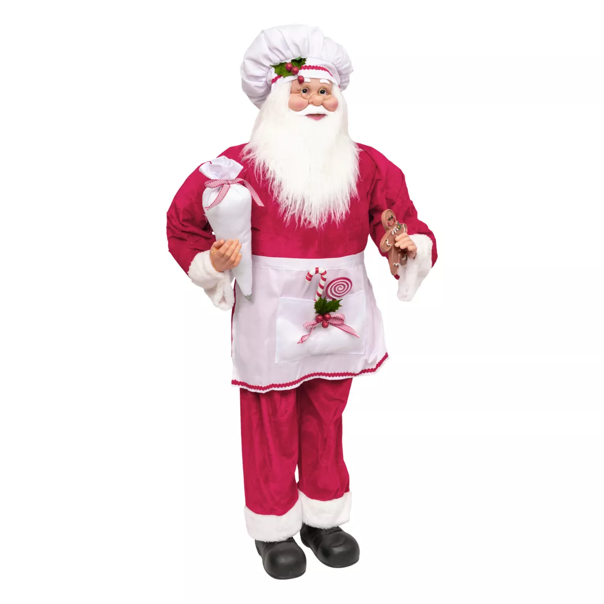 Babbo Natale tradizionale (H120 cm) Gautier il cuoco