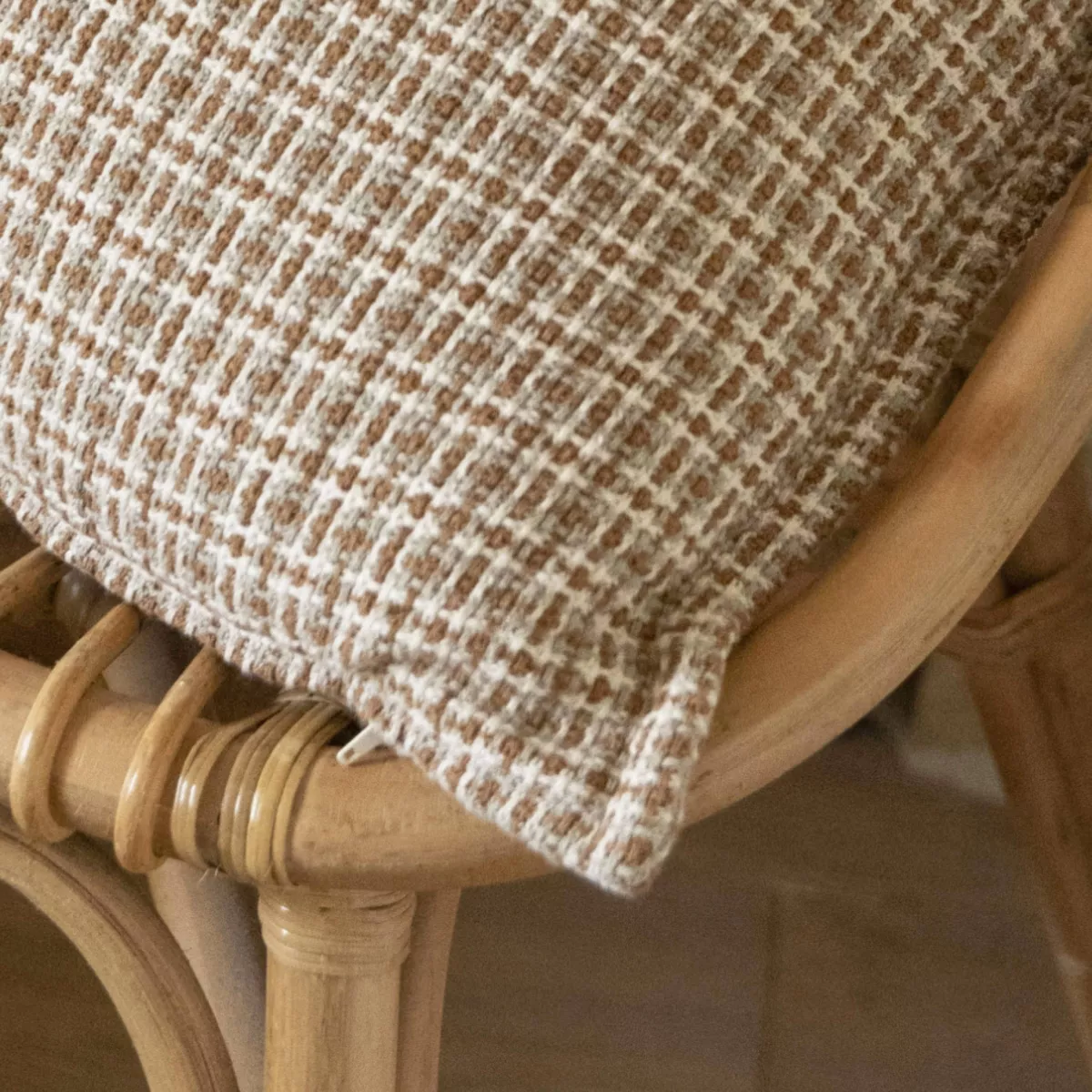 Coussin carré coton (50 x 50 cm) Marius Marron