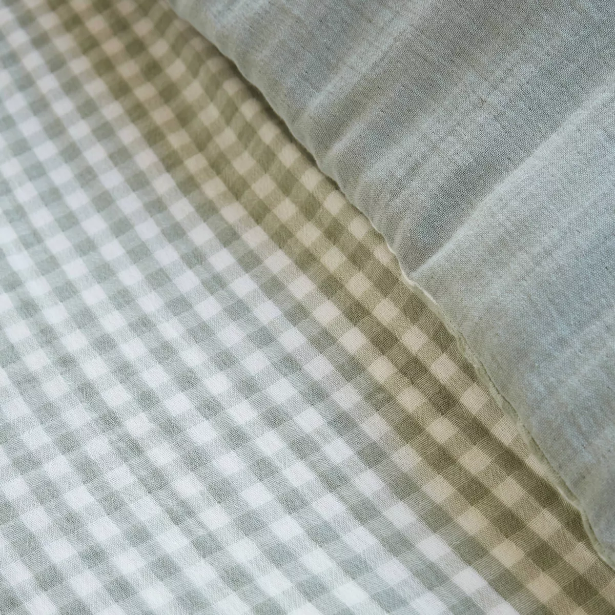 Bettbezug Musselin (140 x 200 cm) Vickie Eukalyptusgrün