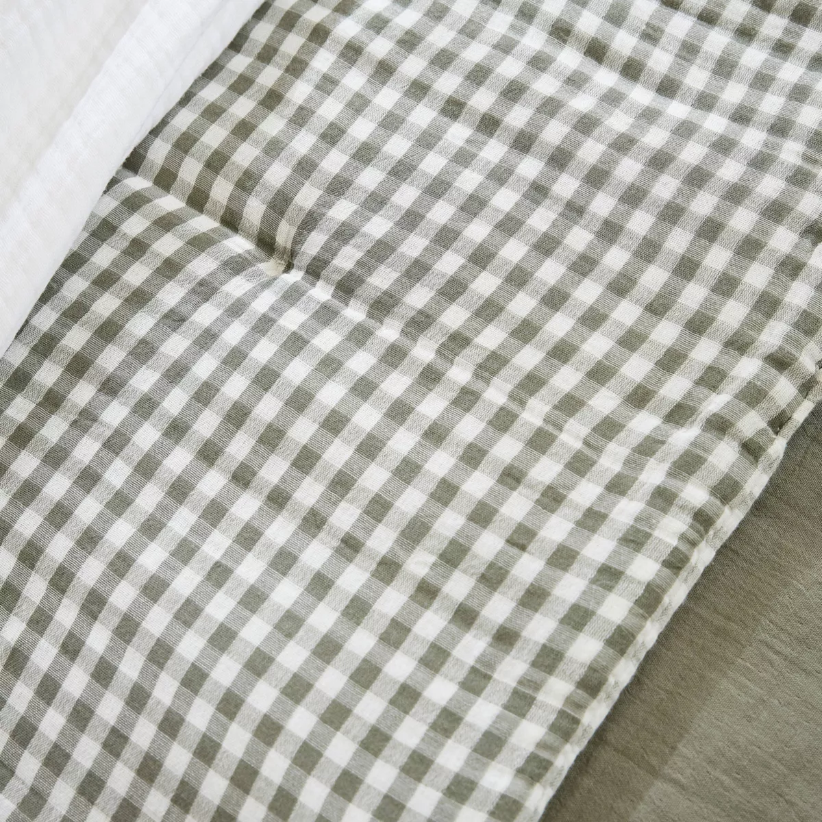 Edredón de algodón gaseado (90 x 200 cm) Vickie Verde romero