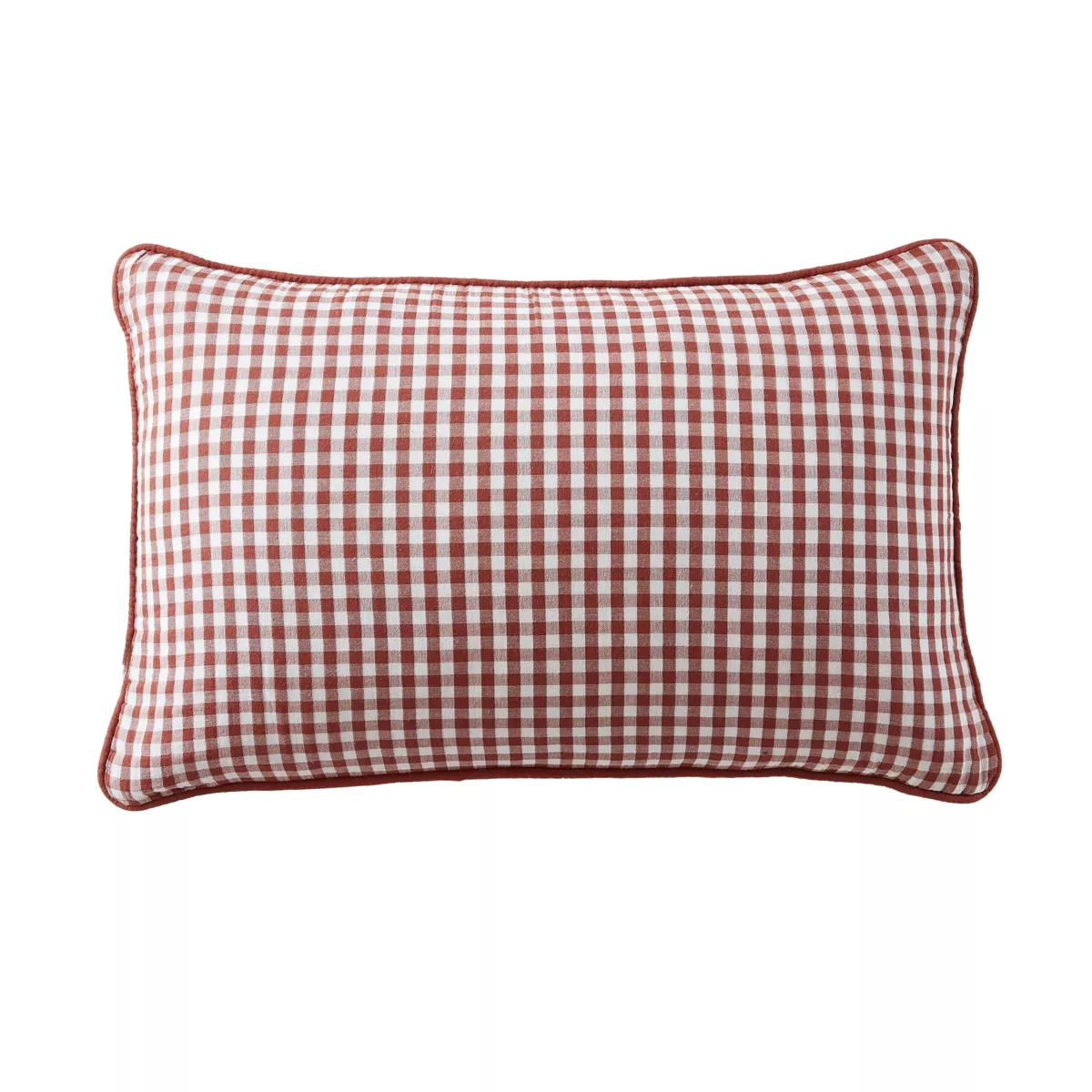 Coussin rectangulaire gaze de coton (40 x 60 cm) Vickie Terracotta
