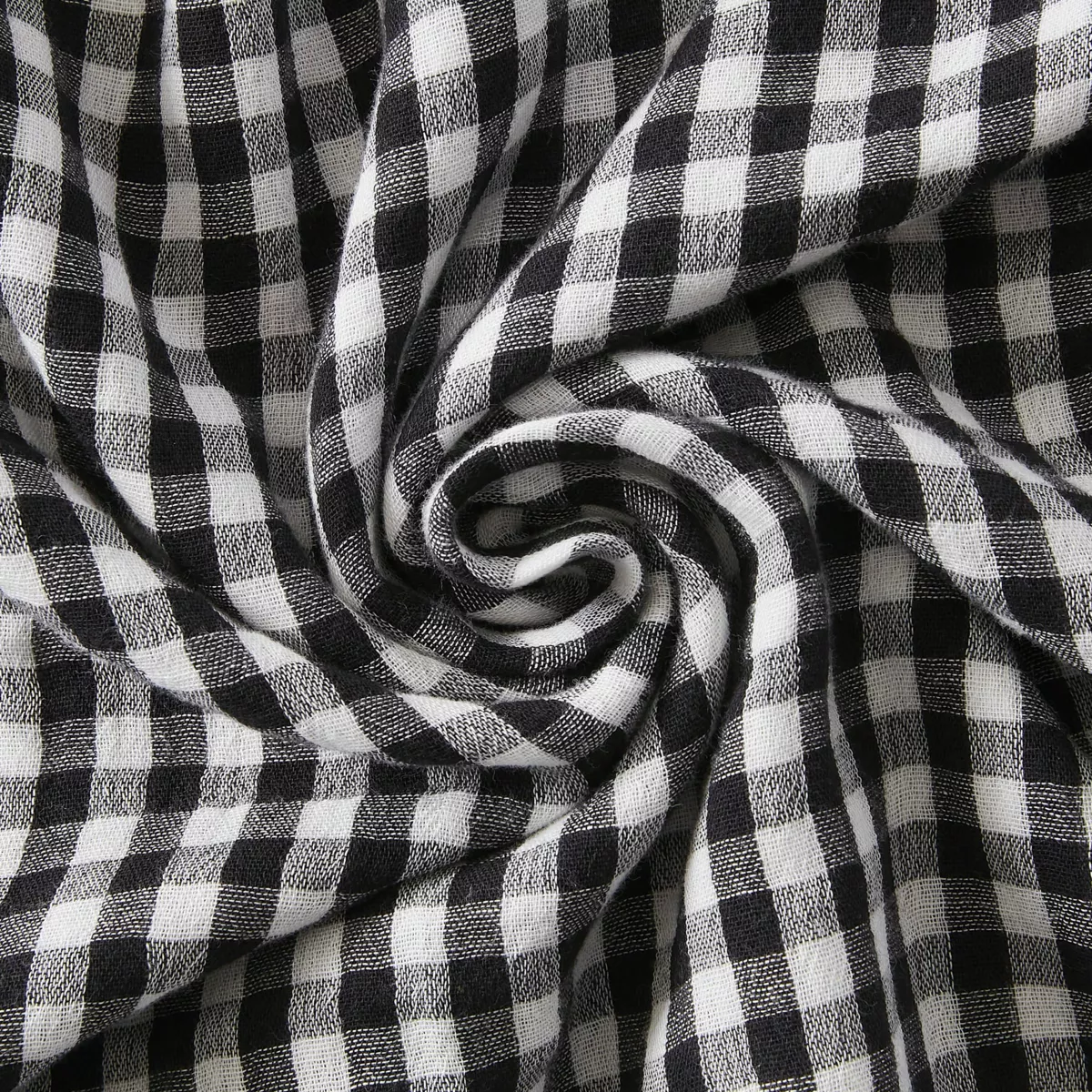 Cojín rectangular en gasa de algodón (40 x 60 cm) Vickie Negro
