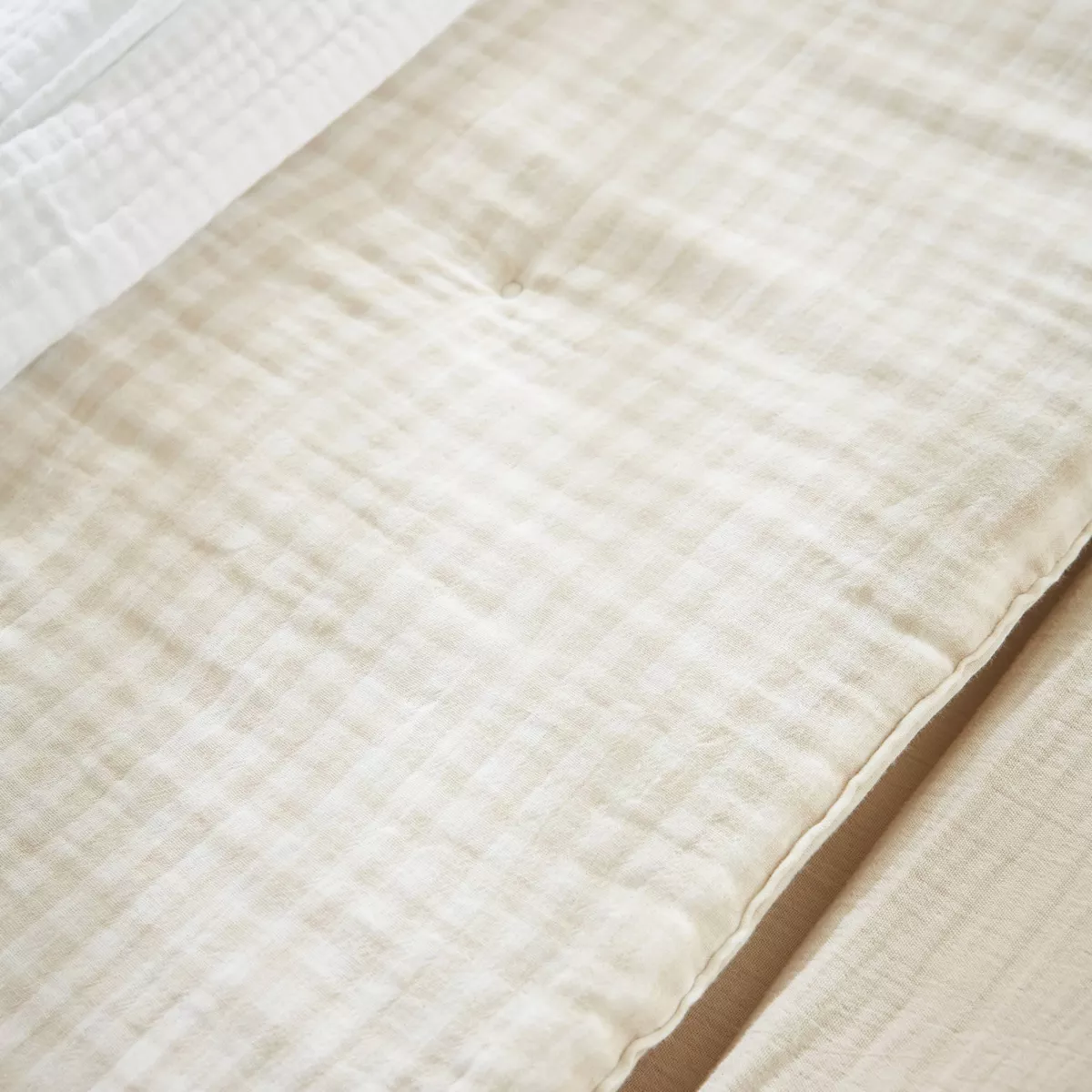 Bettläufer Baumwoll-Gaze (90 x 200 cm) Vickie Beige