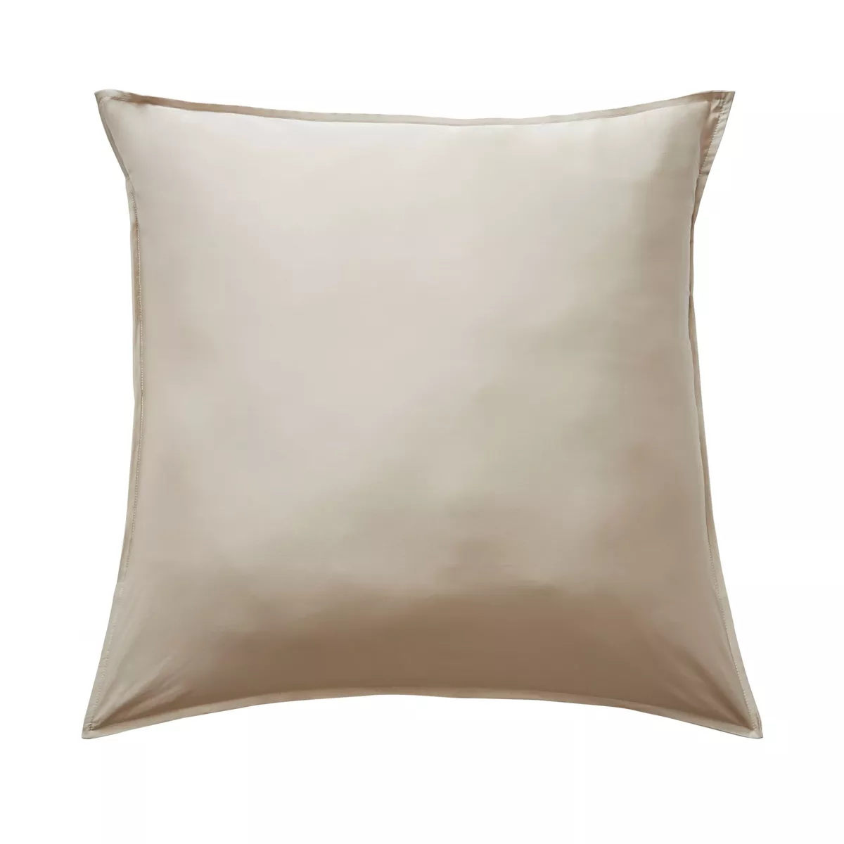 Federa quadrata in raso di bambù (63 cm) Salomé Beige pampa