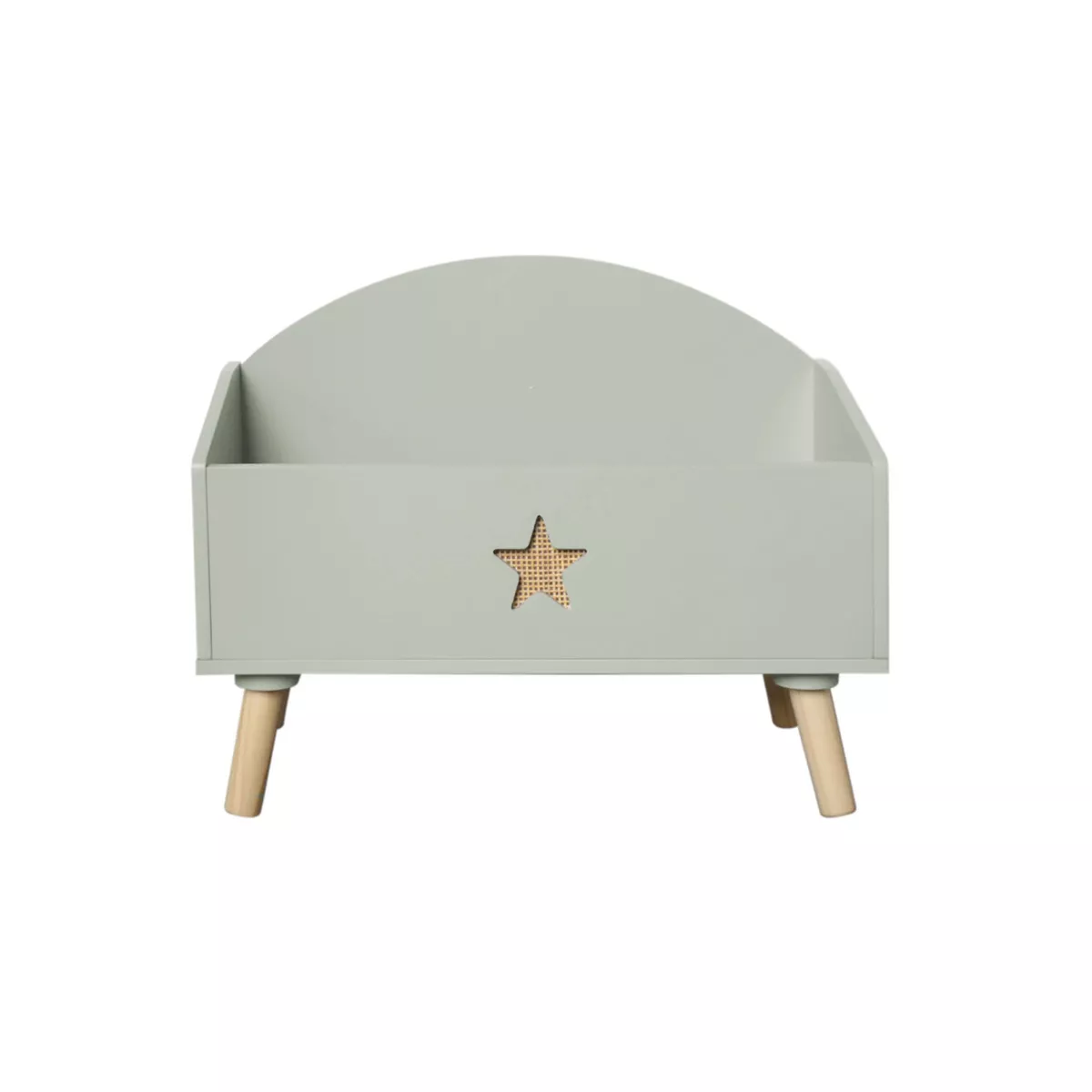 Spielzeugkiste Kinderzimmer Holz (H44 cm) Stars Vert