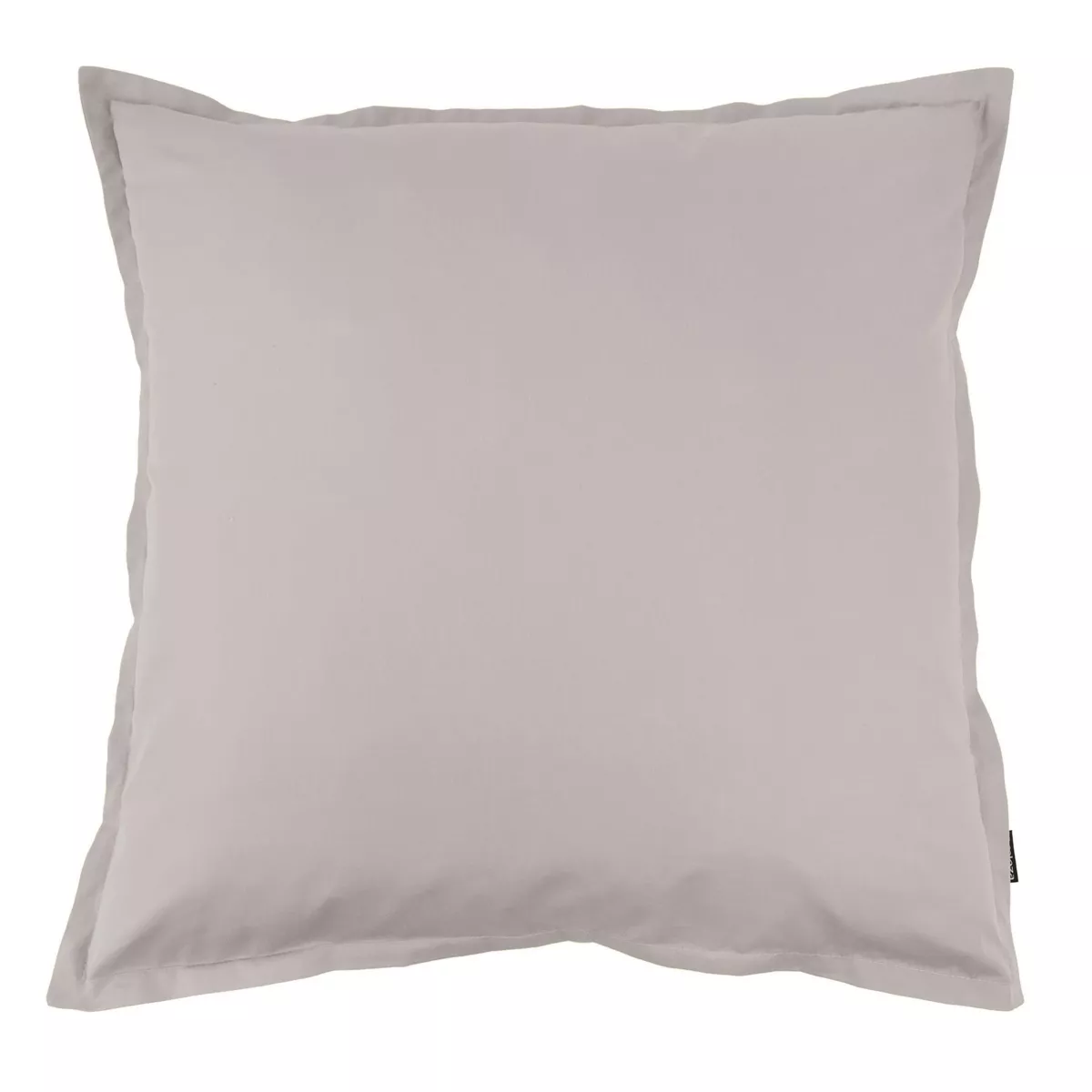 Taie d'oreiller carrée percale de coton (80 x 80 cm) Cali Gris clair
