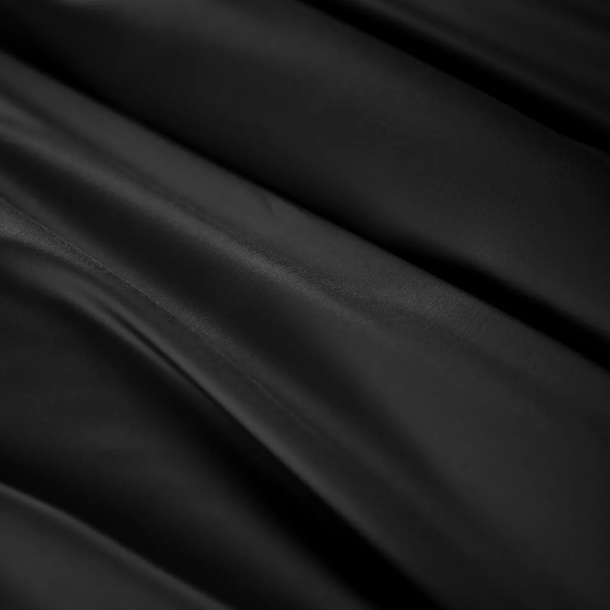Copripiumino in satin di bambù (280 x 240 cm) Sienna Nero