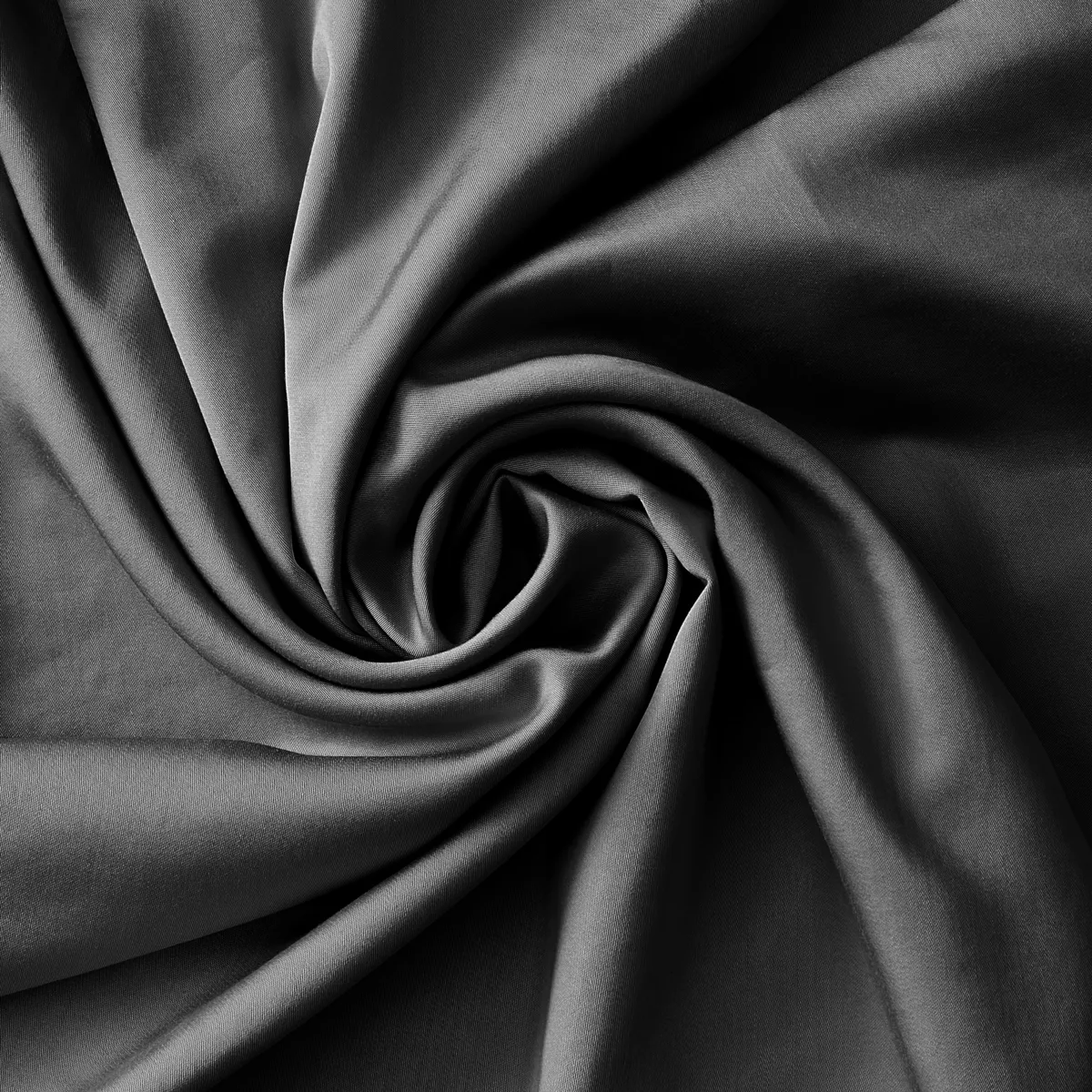 Copripiumino in satin di bambù (200 x 200 cm) Sienna Nero