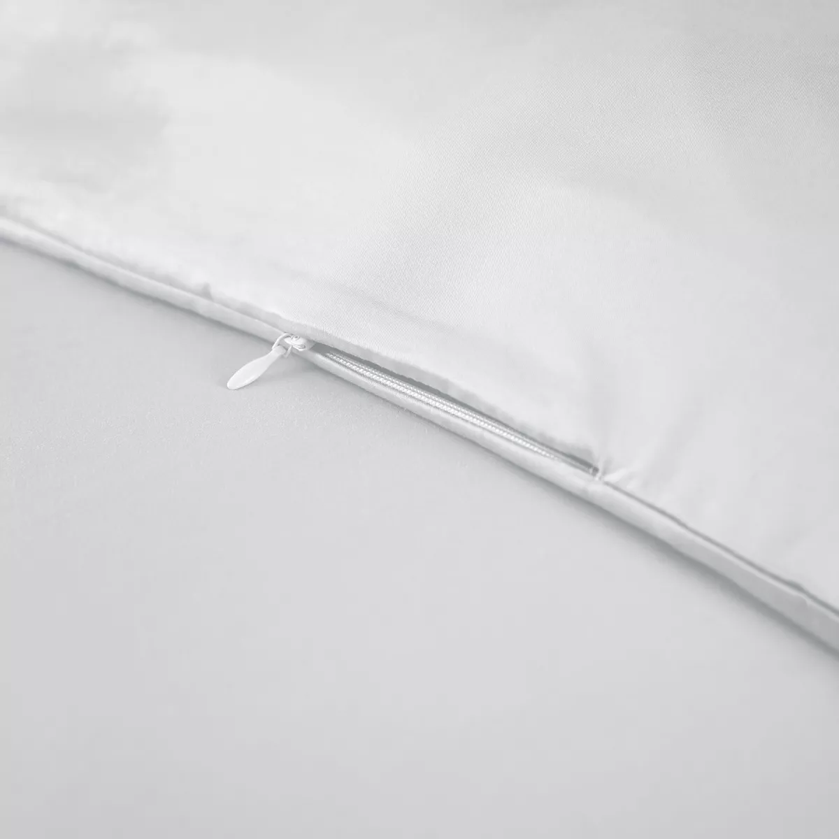 Copripiumino in satin di bambù (140 x 200 cm) Sienna Bianco chantilly