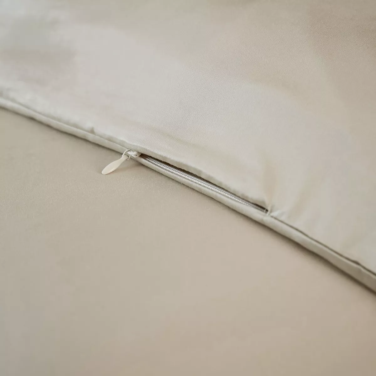 Copripiumino in satin di bambù (140 x 200 cm) Sienna Beige