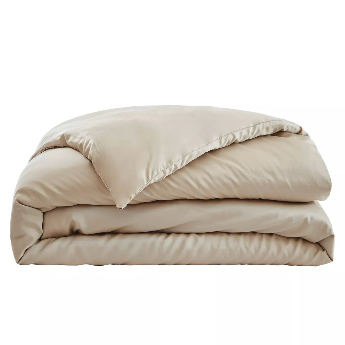 Funda nórdica de satén de bambú (140 x 200 cm) Sienna Beige