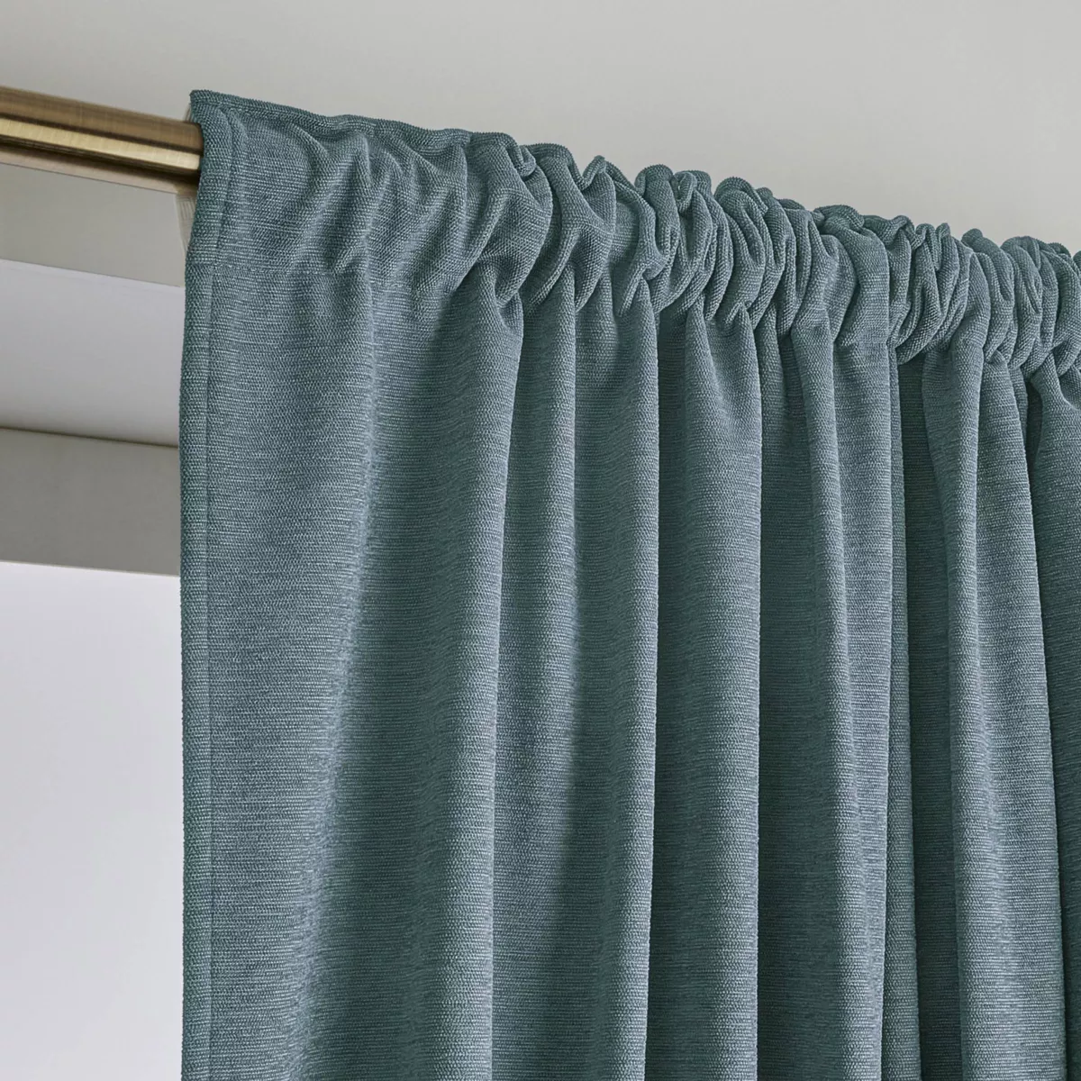 Tenda oscurante termica con fettuccia arricciata (280 x 240 cm) Mezzanotte Grigio blu