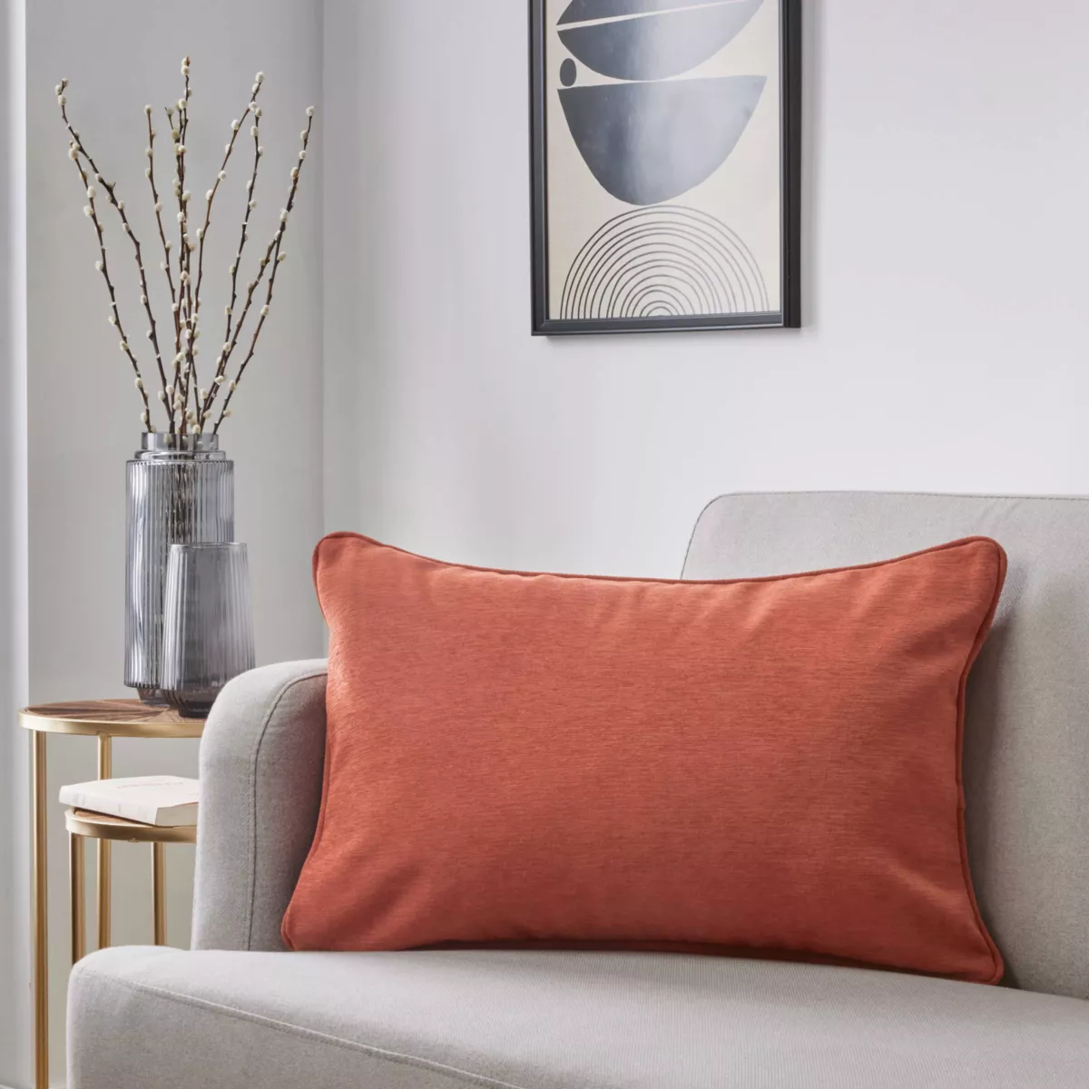 Coussin rectangulaire (40 x 60 cm) Minuit Terracotta