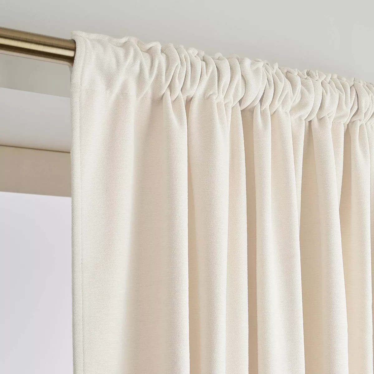 Tenda oscurante termica con nastro arricciato (280 x 240 cm) Mezzanotte Beige Sabbia