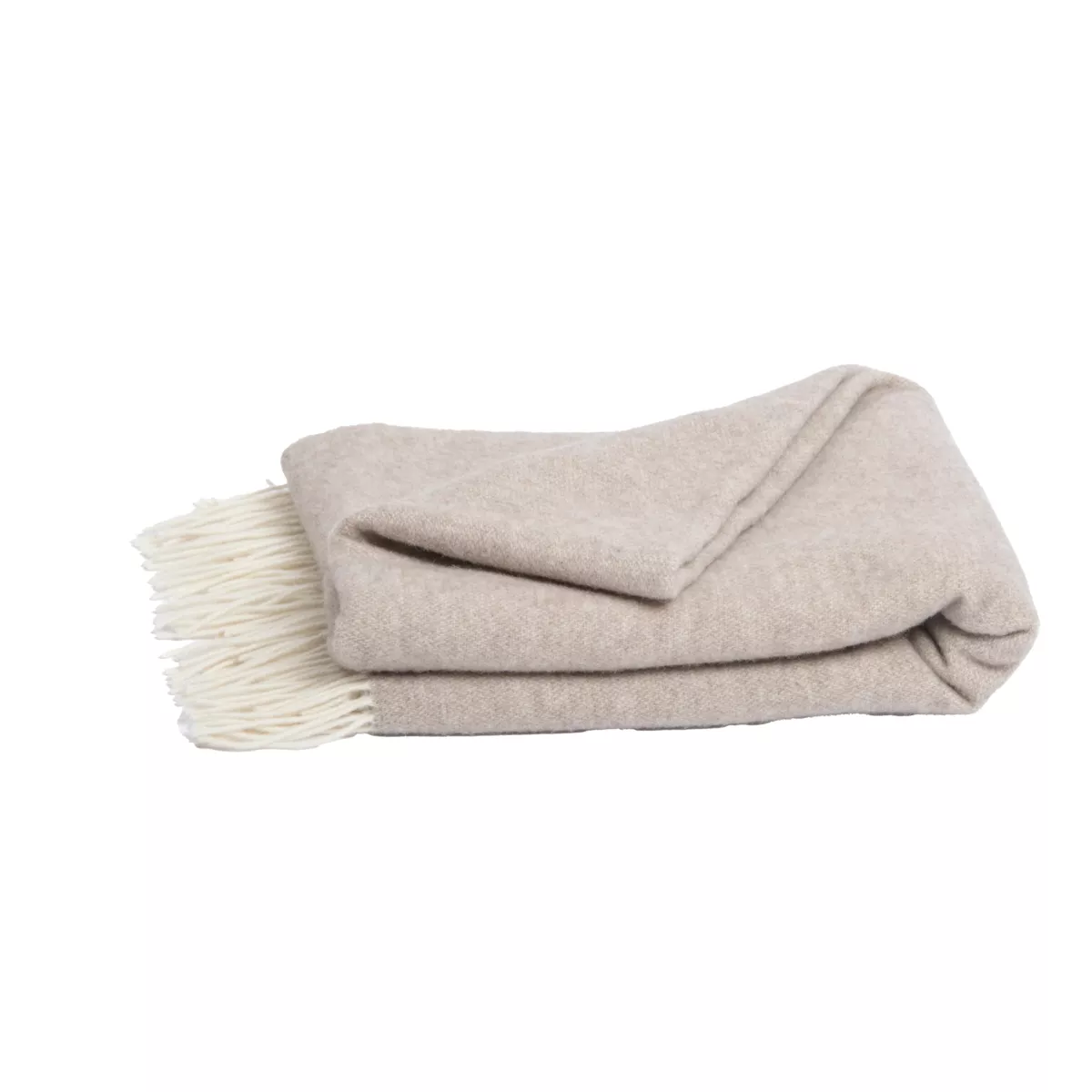 Plaid wol en kasjmier (140 x 200 cm) Como Beige