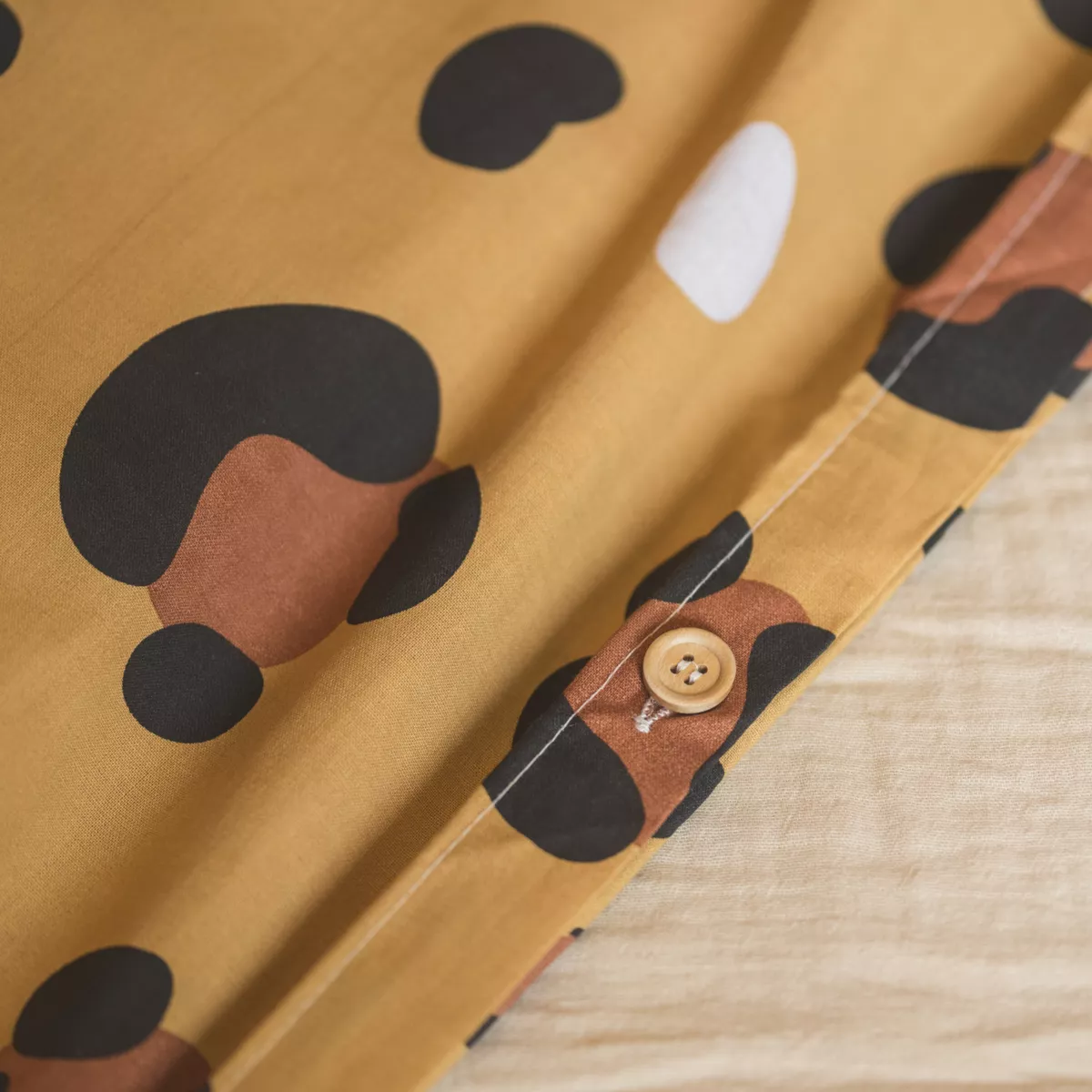 Parure de lit (Housse de couette + 2 Taies d'oreiller) 240 x 220 cm Coton imprimŽ LOLA