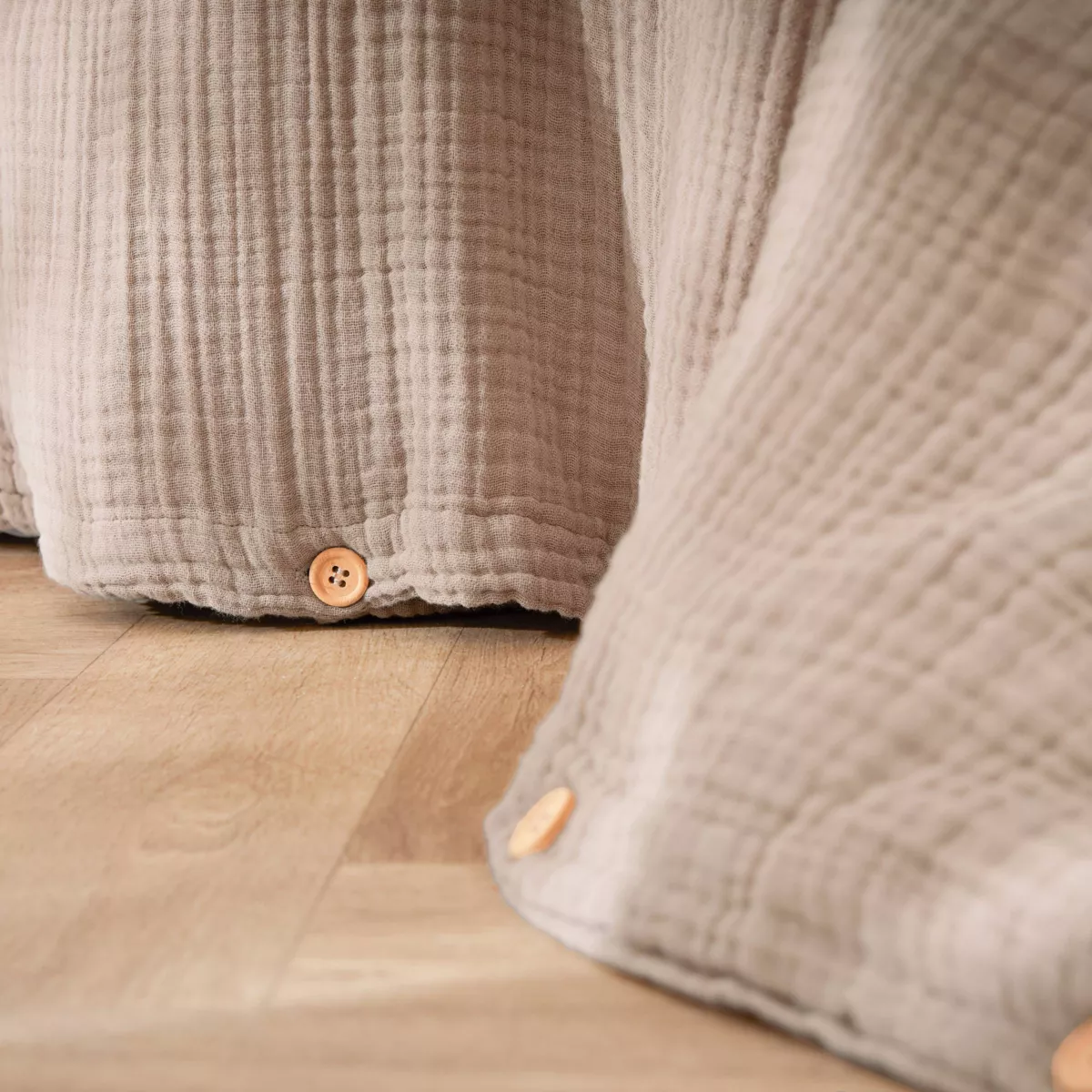 Copripiumino in quadrupla garza di cotone (280 x 240 cm) Victoria x Gaïa Corda