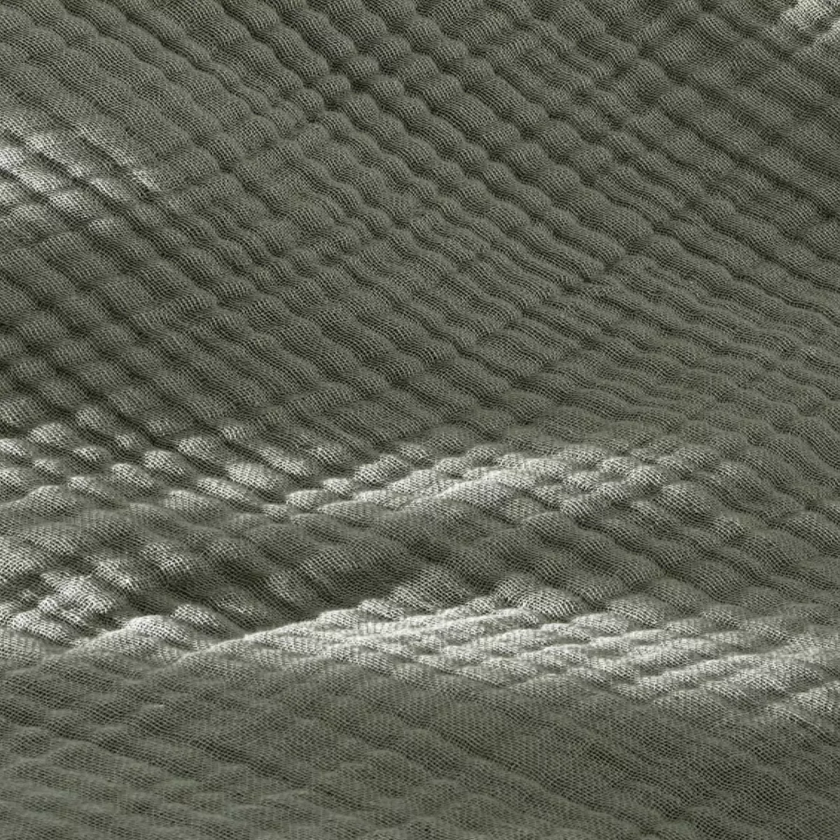 Fodera per cuscino in quadrupla garza di cotone (50 x 70 cm) Victoria x Gaïa Verde rosmarino