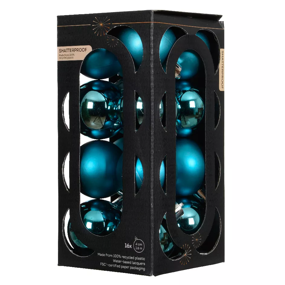 Set di 16 palline di Natale (D40 mm) Aravis Blu brillante