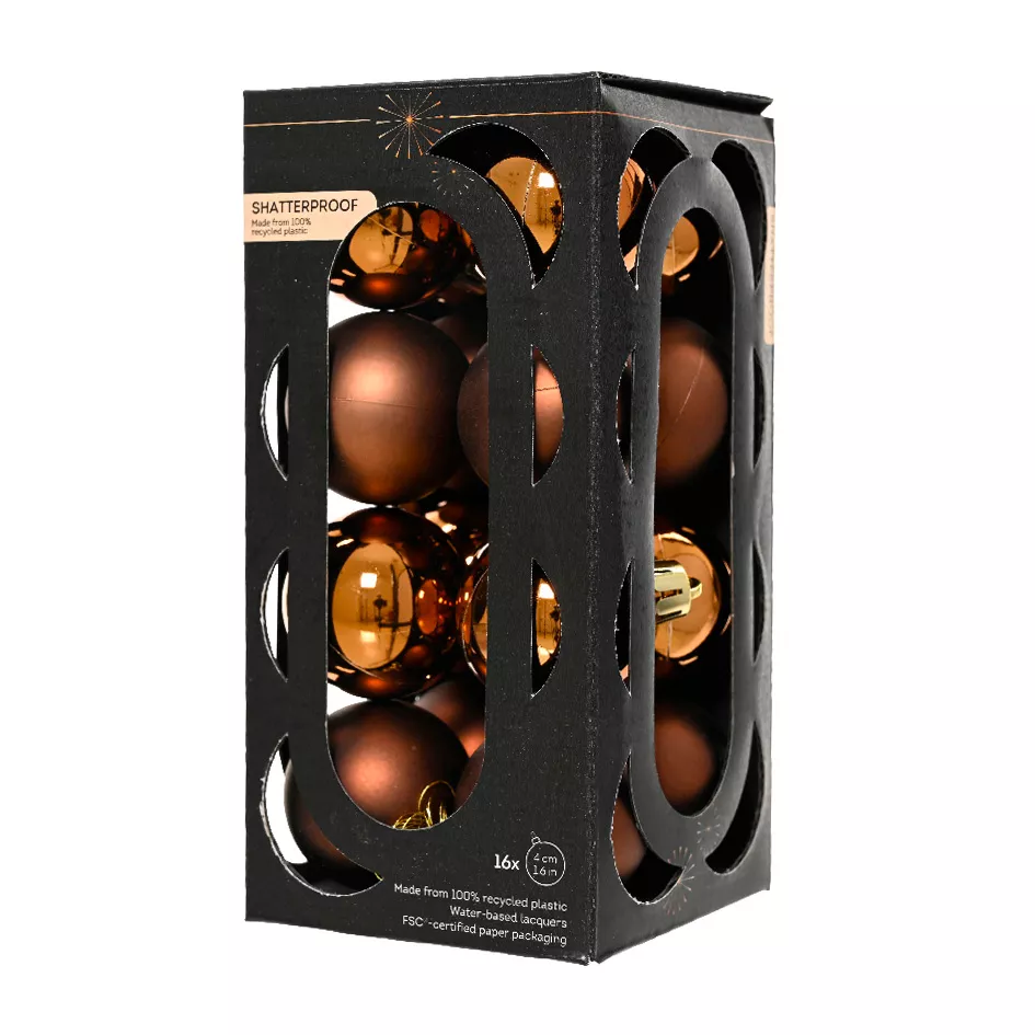 Set di 16 palline di Natale (D40 mm) Aravis Marrone caffè