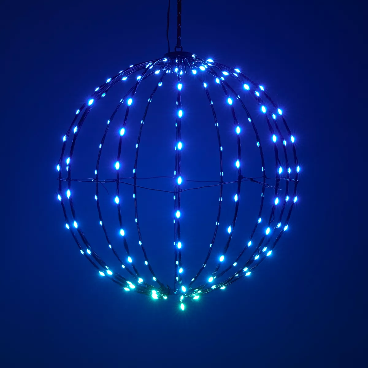 Palloncino Luminoso Digitale 168 LED (D40 cm) Pieghevole Multicolore