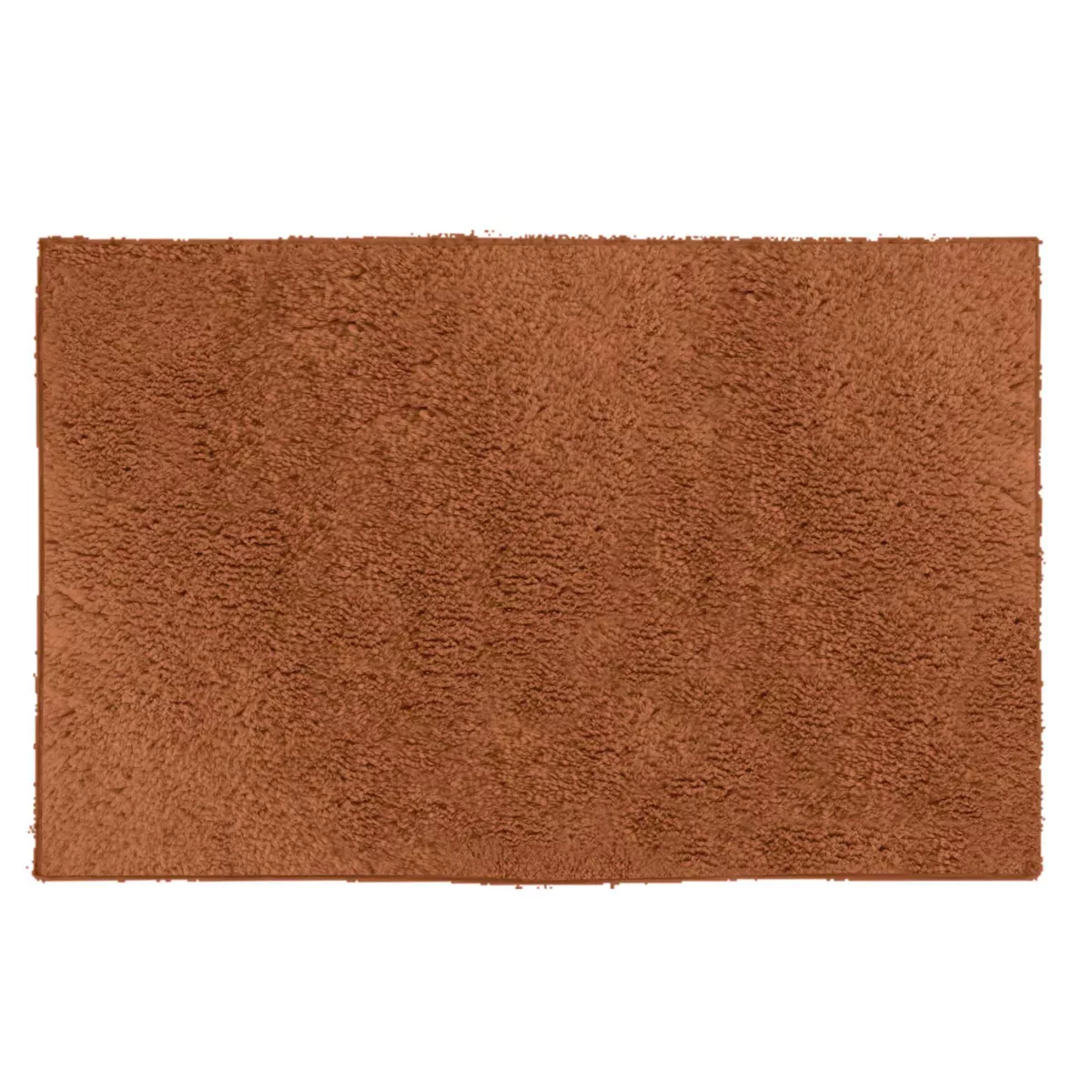 Tapis de Bain (50 x 80 cm) Mael Terracotta, Polycoton Jacquard