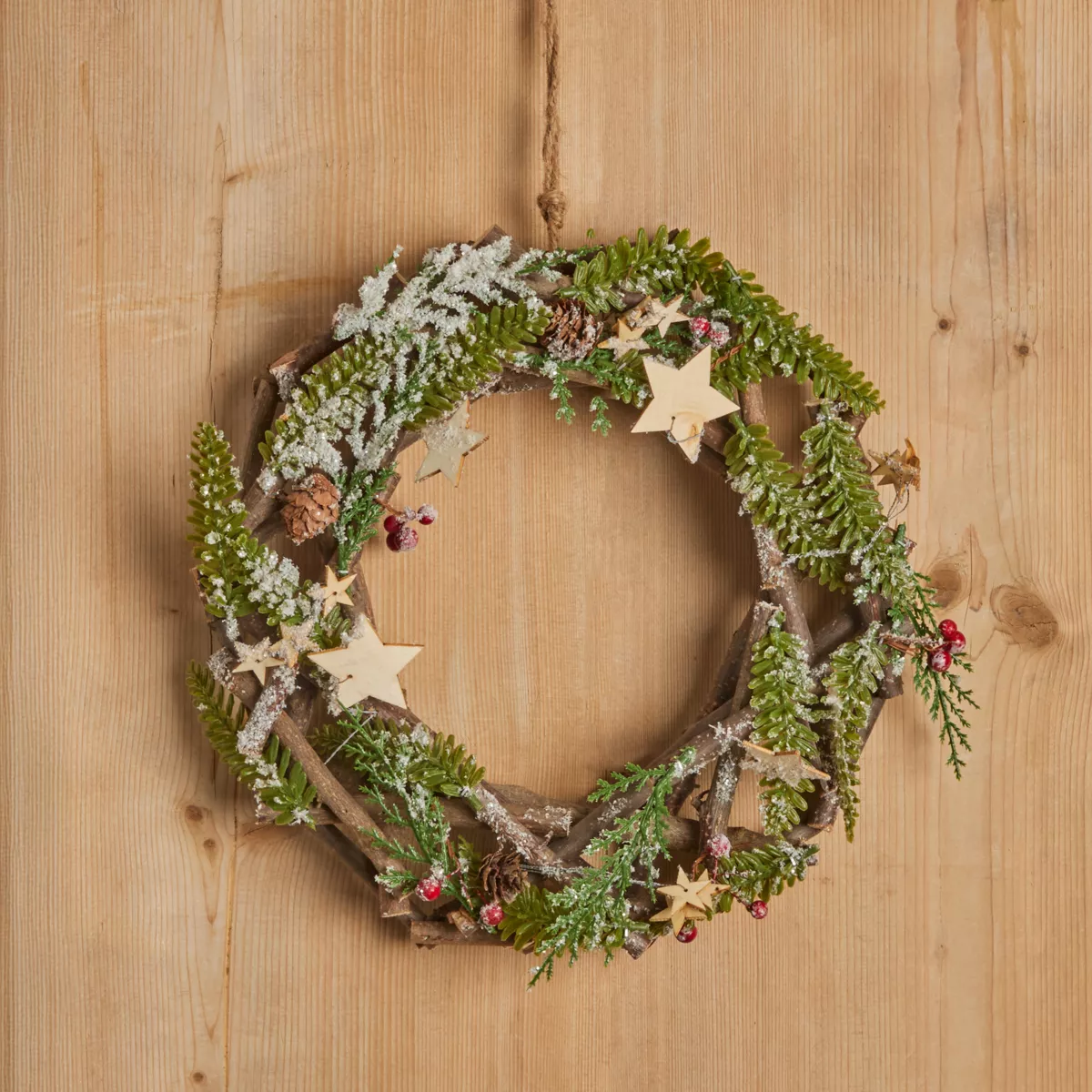 Corona di Natale decorata Greywood 1