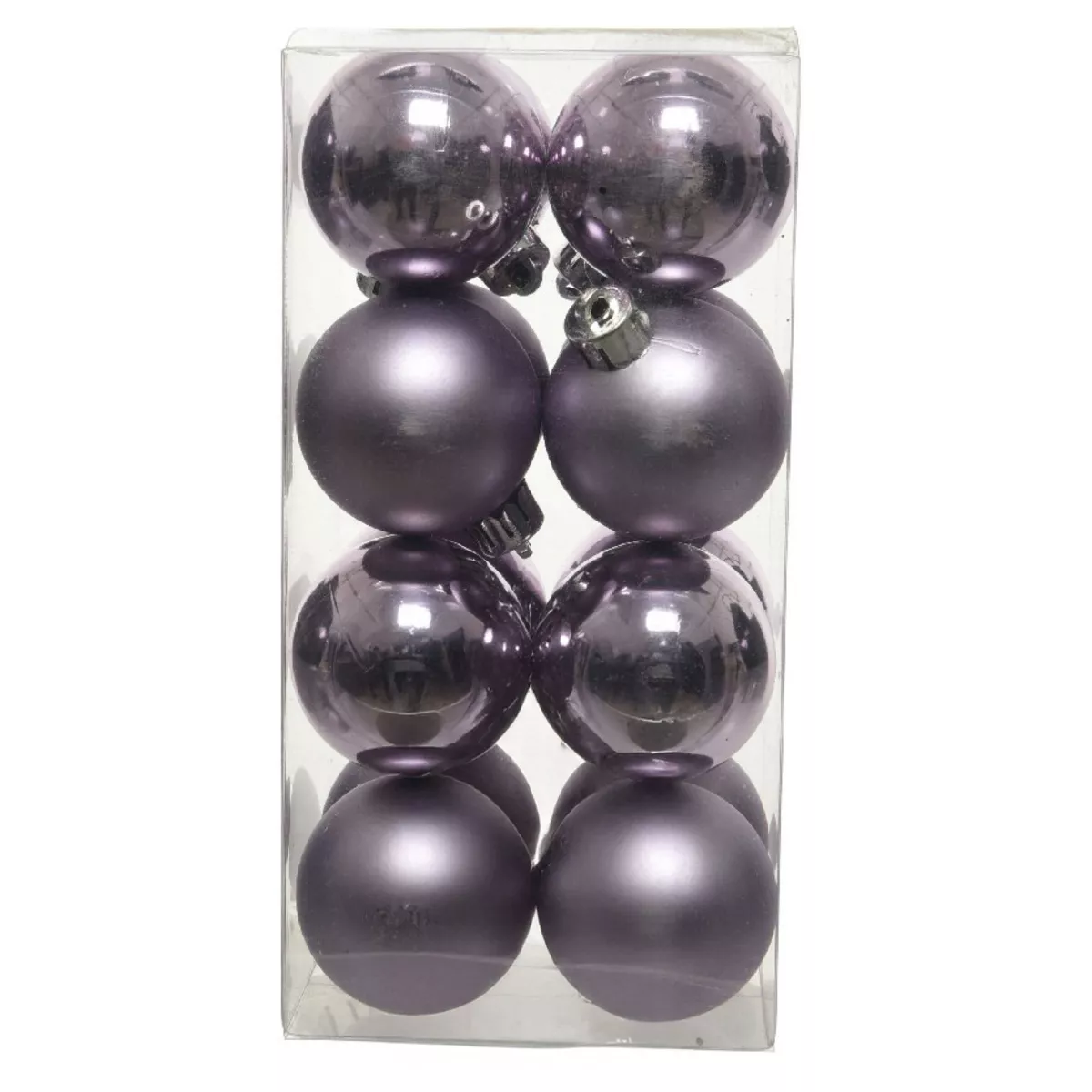 Lot de 16 boules de Noël (D40 mm) Alpine Lilas 1