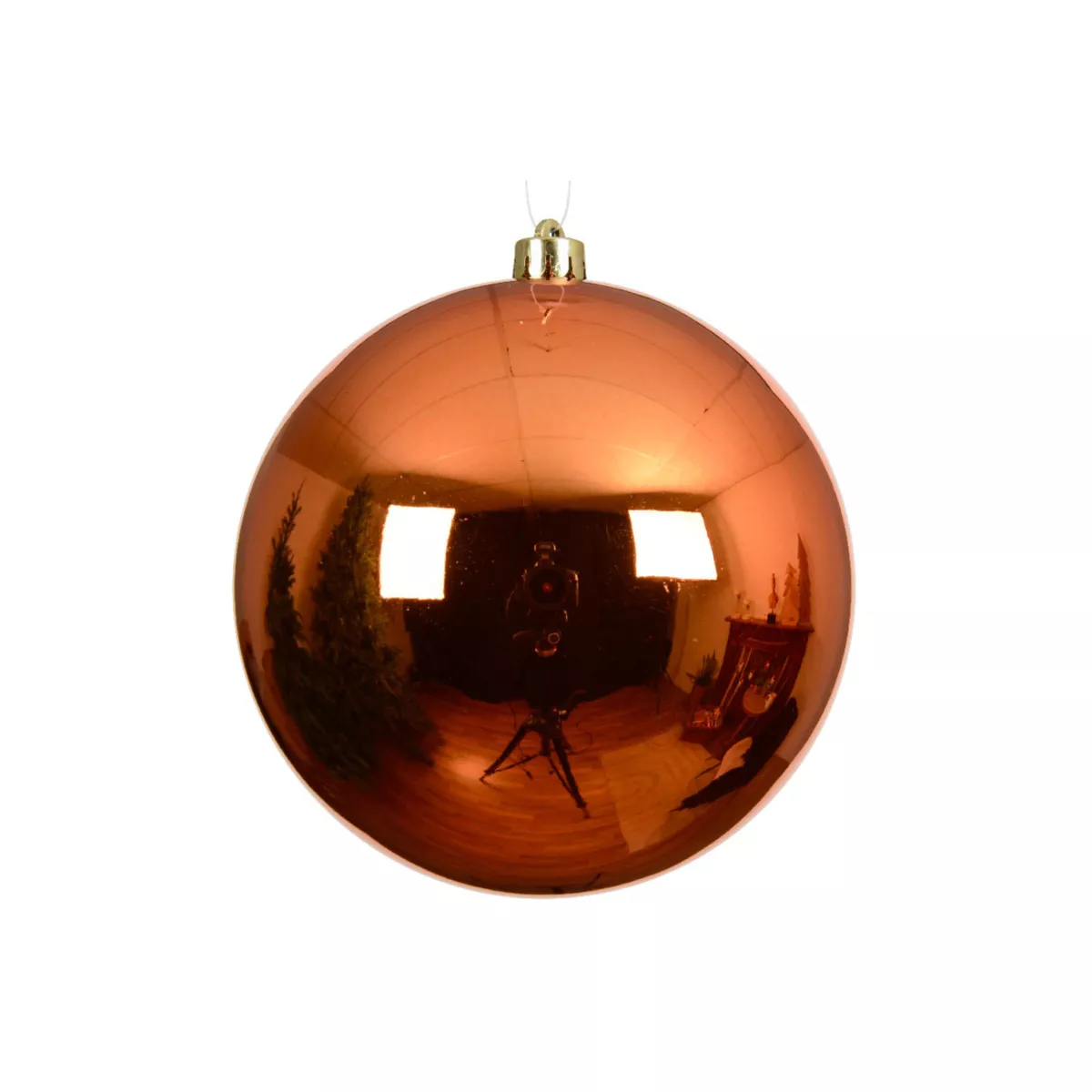 1 Boules polystyrene dia14cm warm orange ALPINE