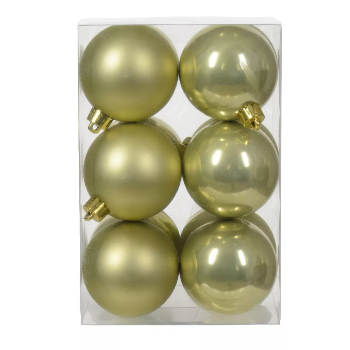 Confezione di 12 palline di Natale (D60 mm) Alpine Pistacchio 1