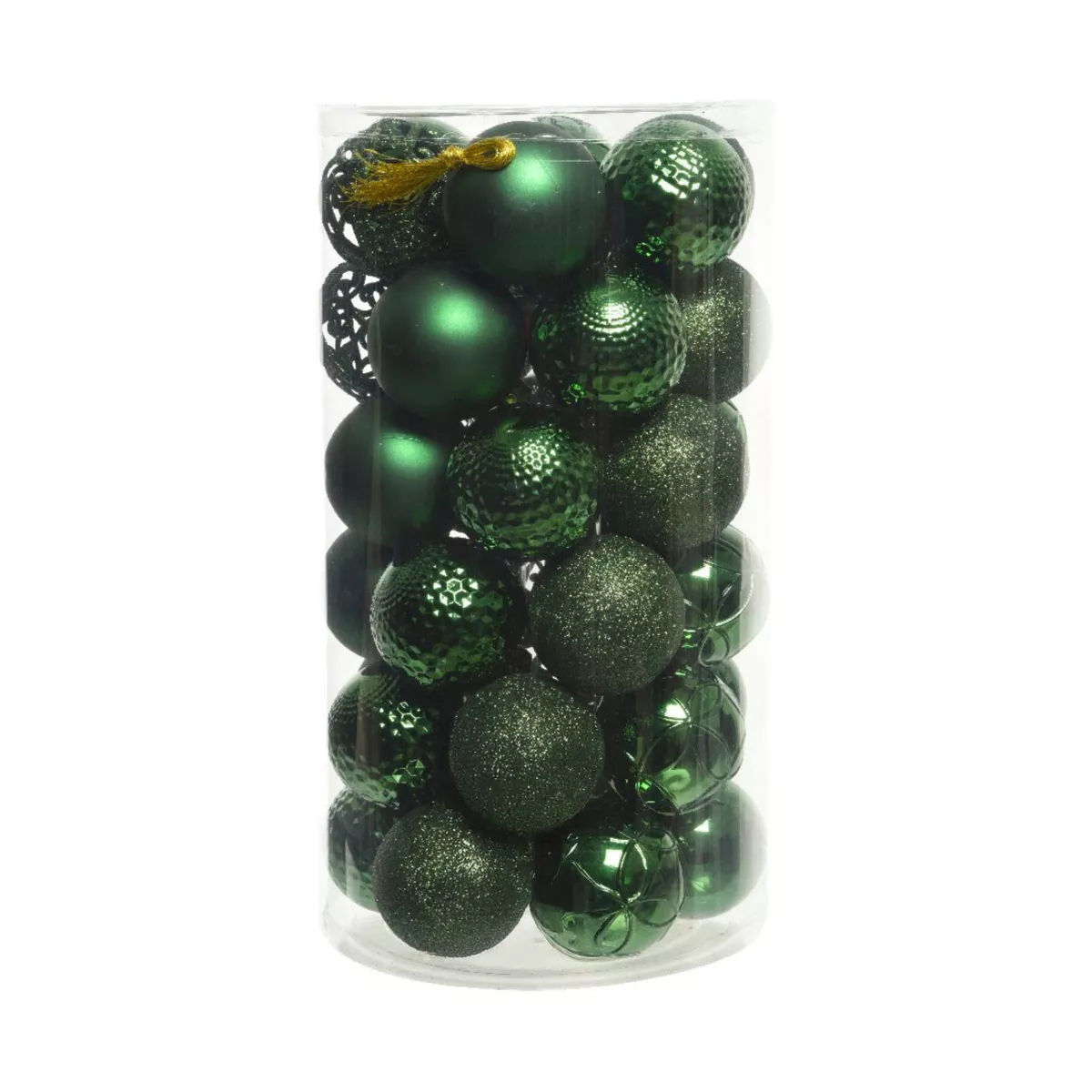 Lot de 37 boules de Noël (D60 mm) Alpine Mix Vert sapin 1