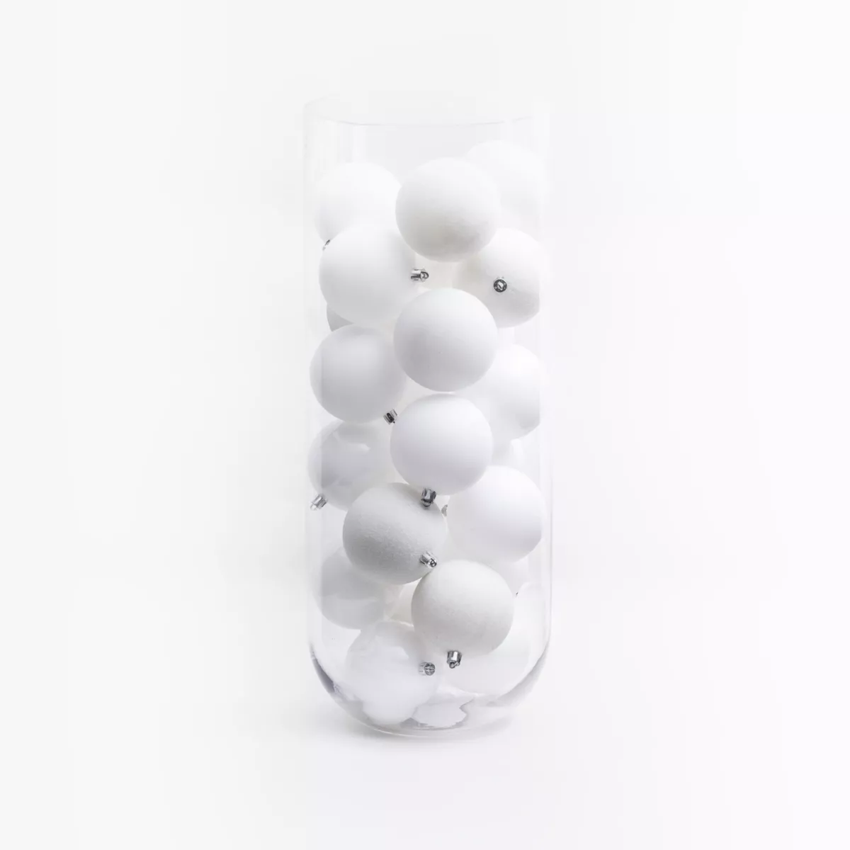 Lot de 30 boules de Noël (D80 mm) New Alpine Blanc 1