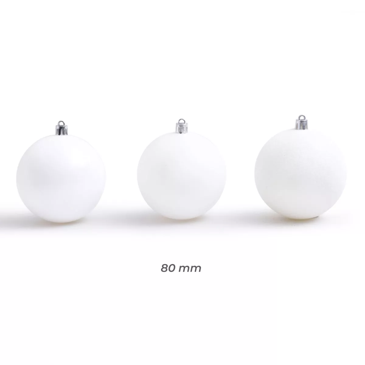 Confezione di  30 palline di Natale (D80 mm) New Alpine Bianco 2