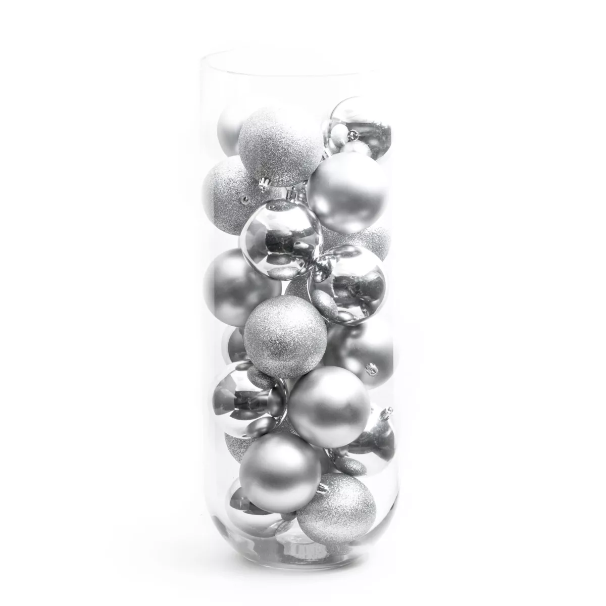 Lot de 30 boules de Noël (D80 mm) New Alpine Argent 1