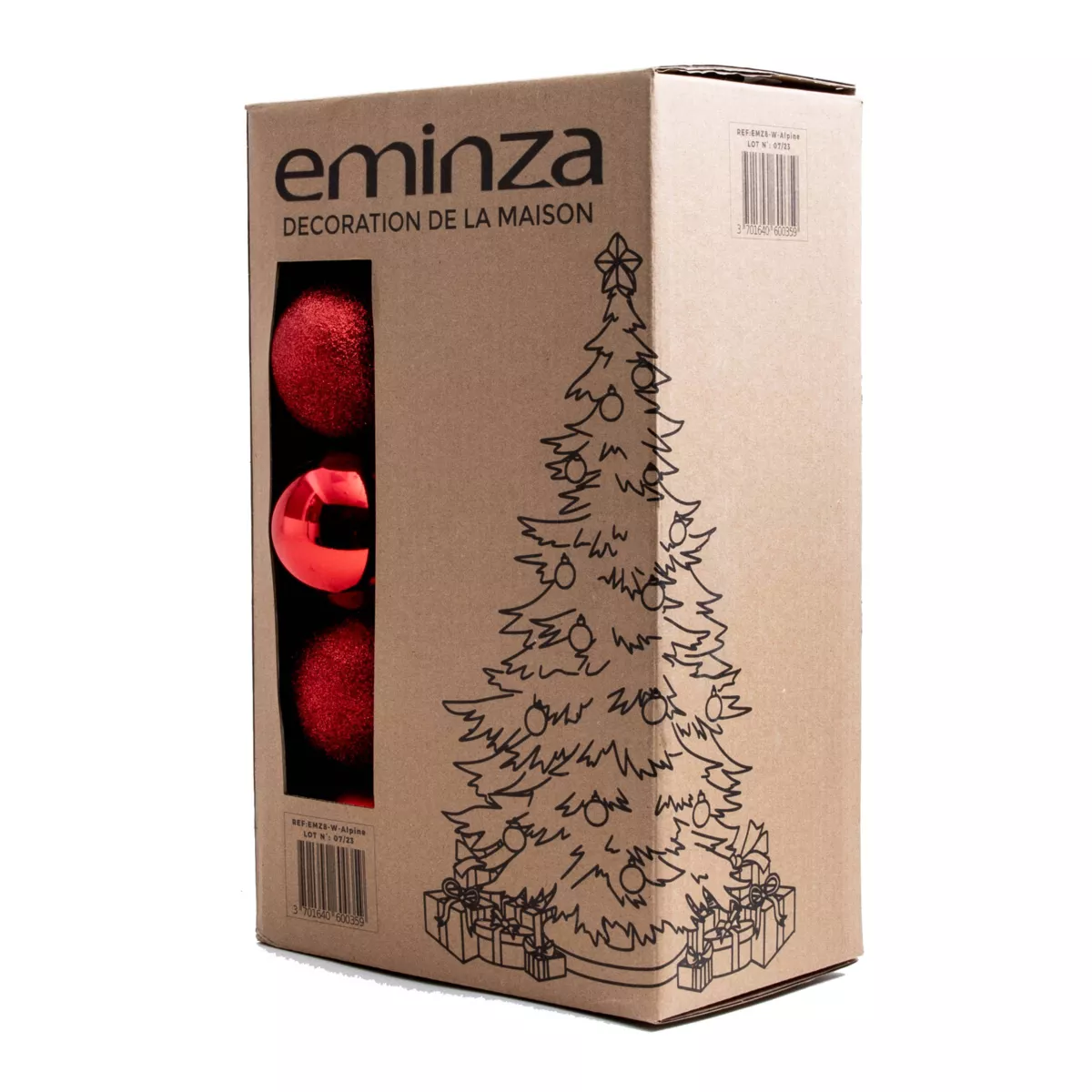Set di 20  palline di Natale assortite New Alpine Rosso 5