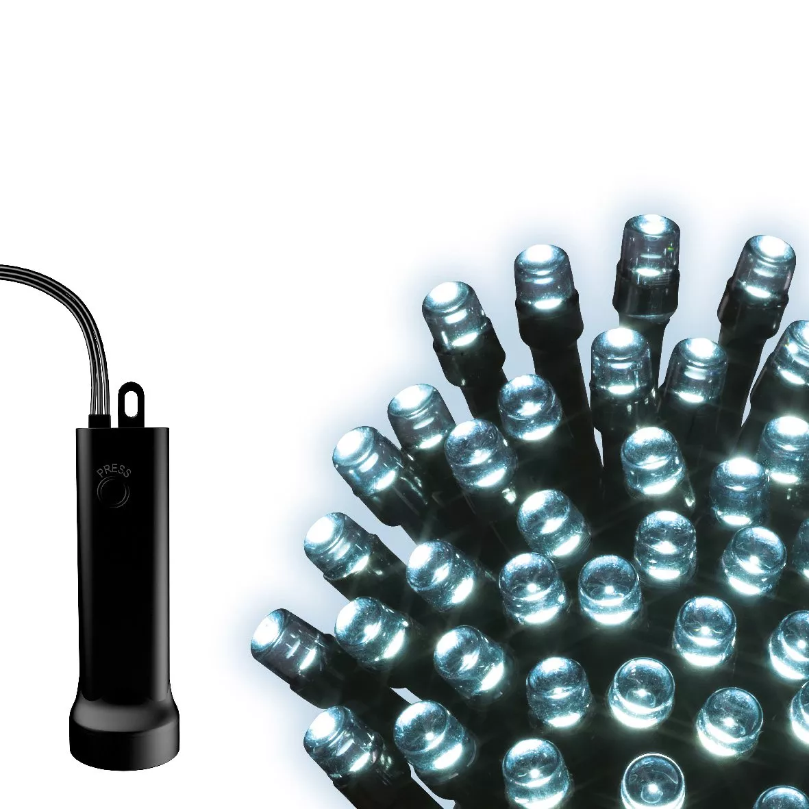 Cascata di luci Durawise a pile L2 m Bianco freddo 512 LED CN
