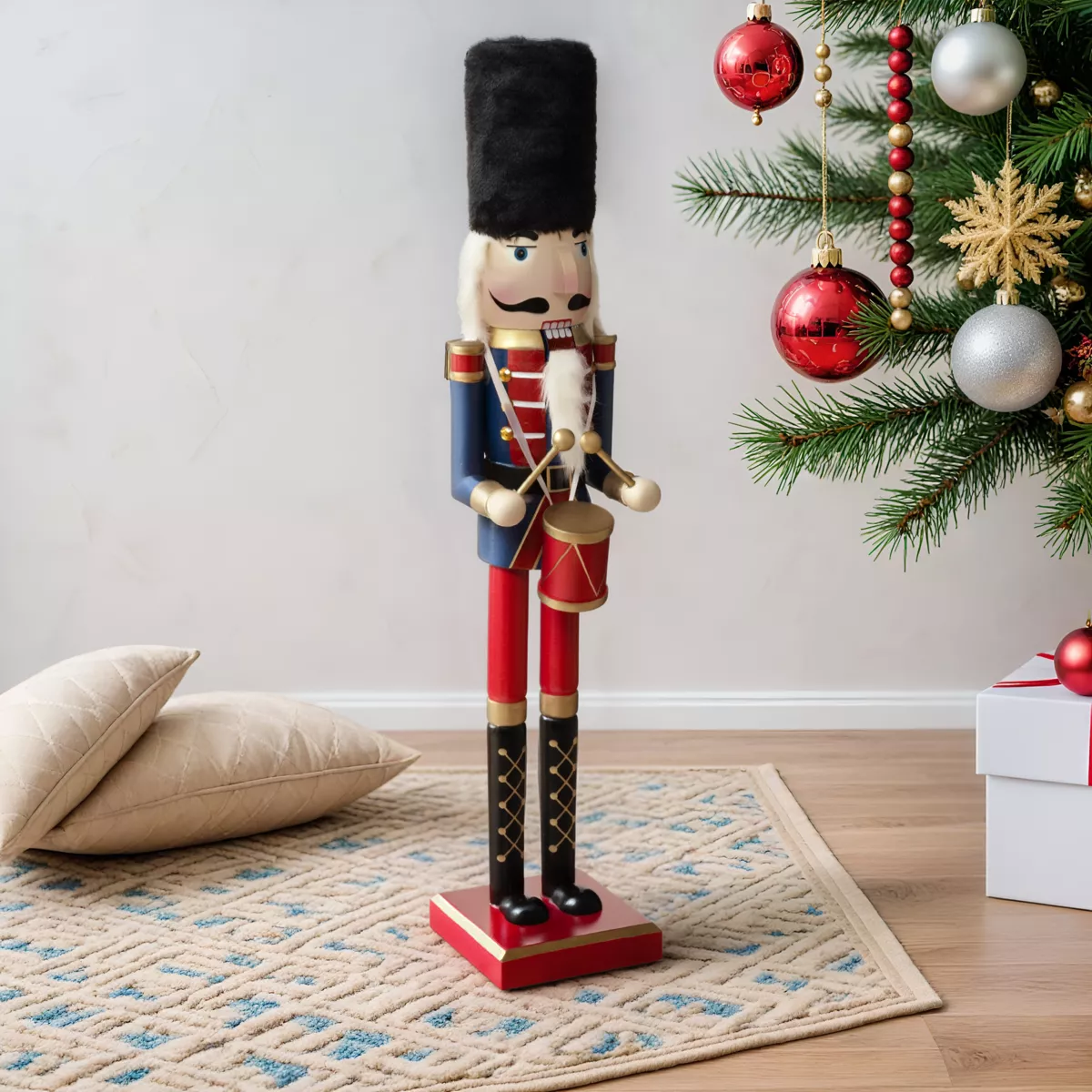 Musicien Casse-noisette en bois (H60 cm) Matias