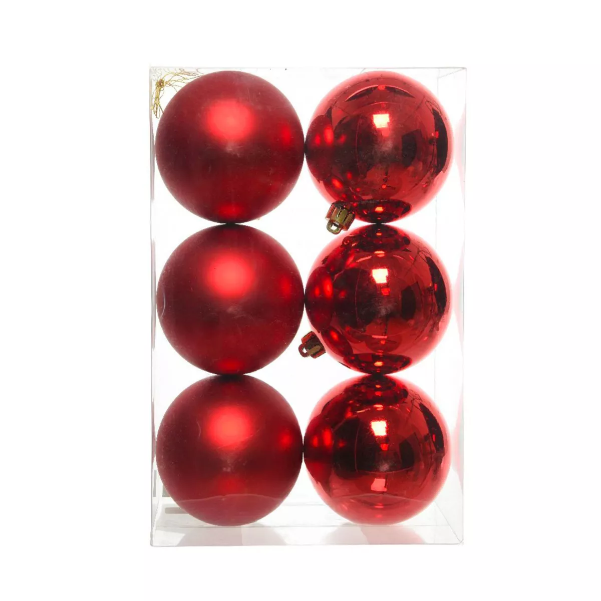 Set di 6 palline di Natale (D80 mm) Aravis Rosso
