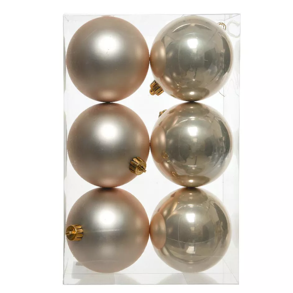 Set di 6 palline di Natale (D80 mm) Aravis Perla