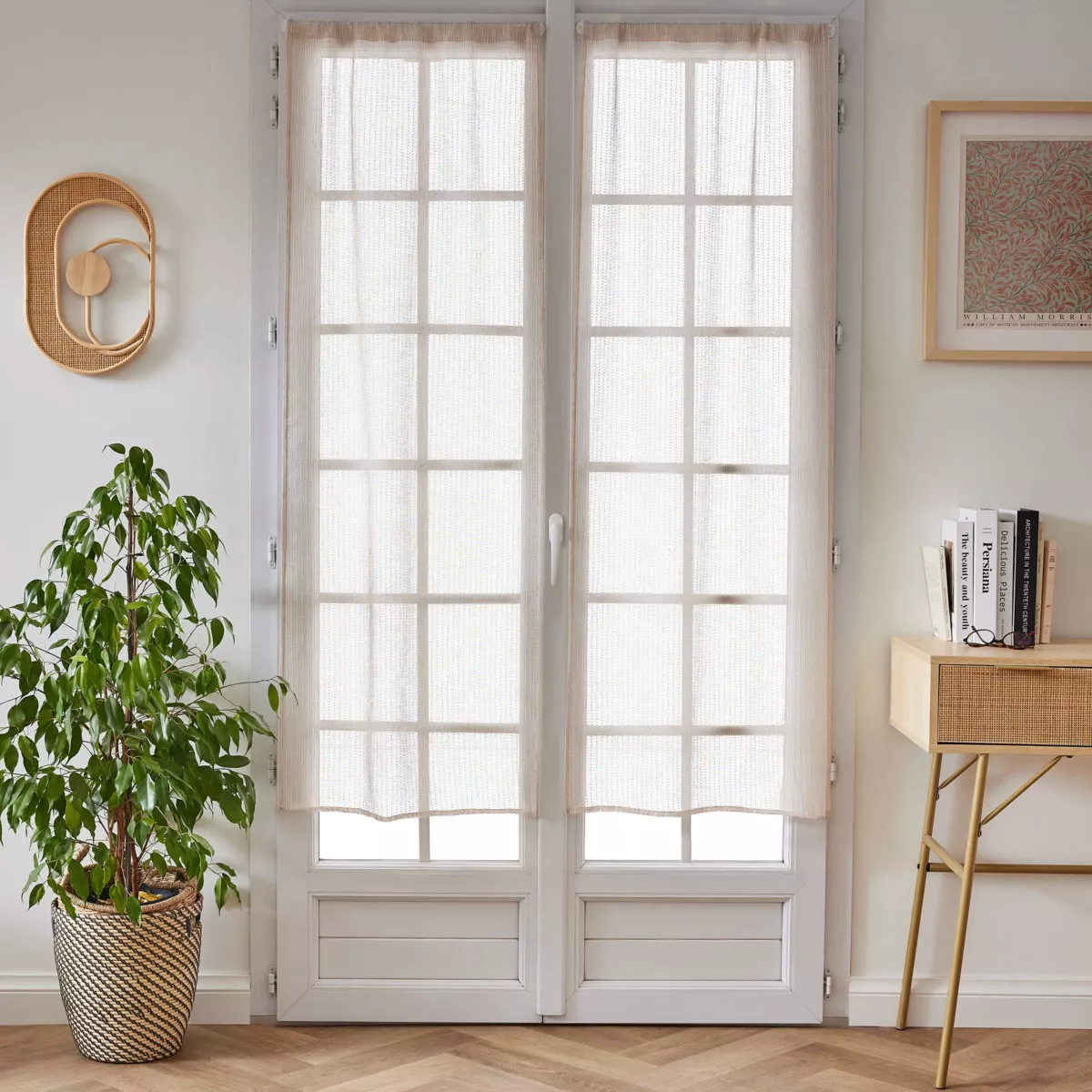 Coppia di tende a occhielli (60 x 160 cm) Arthur Beige
