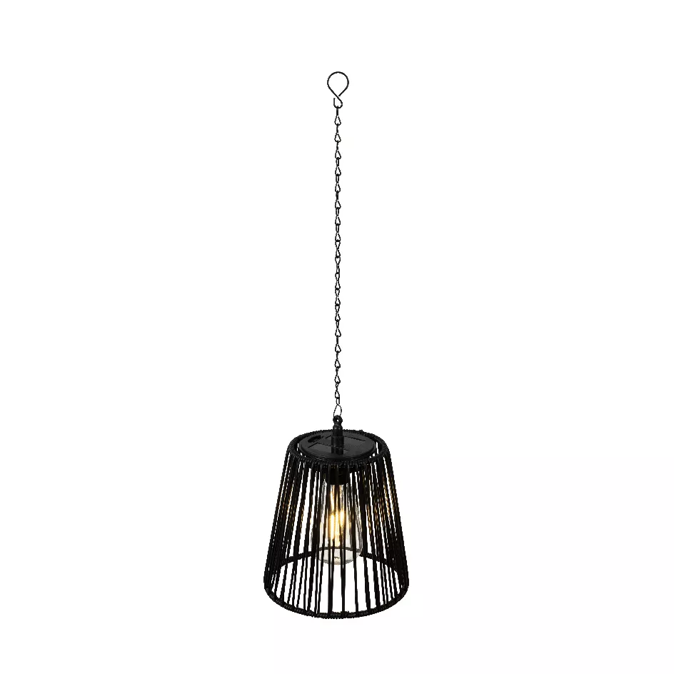 Lampada solare da giardino a sospensione LED (H58 cm) Midtown Nero