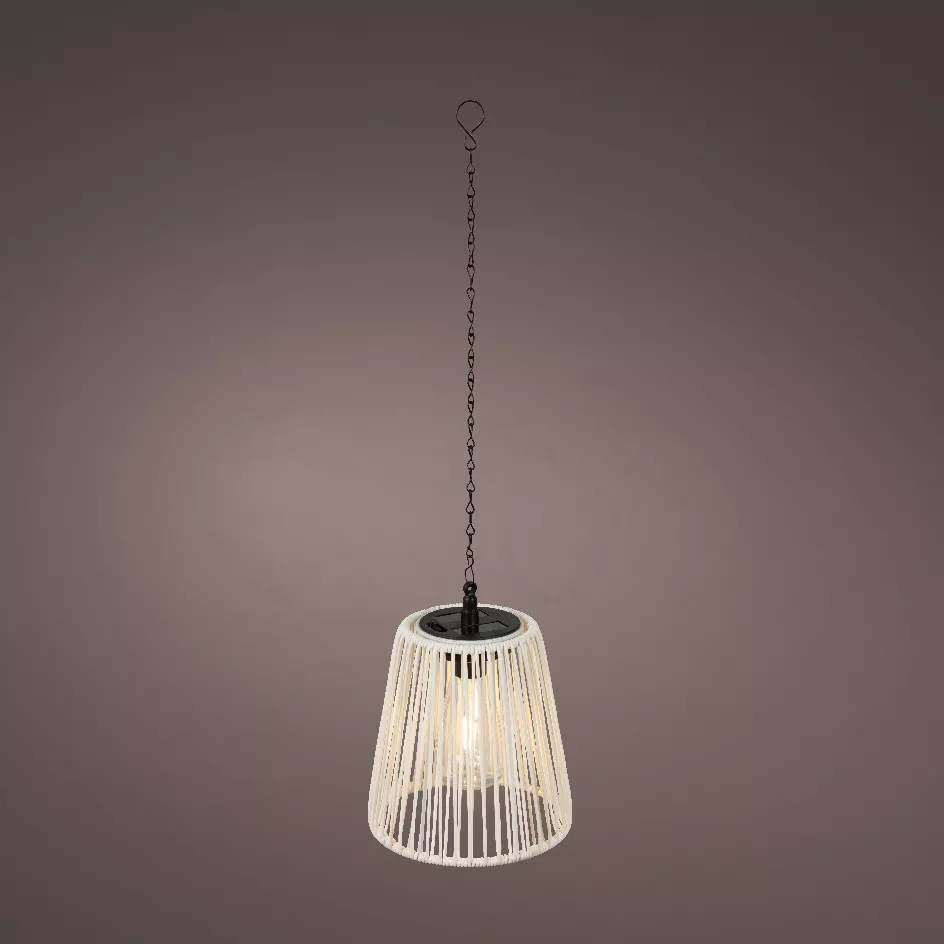 Lampada solare a sospensione per giardino LED (H58 cm) Midtown Bianco e bianco caldo