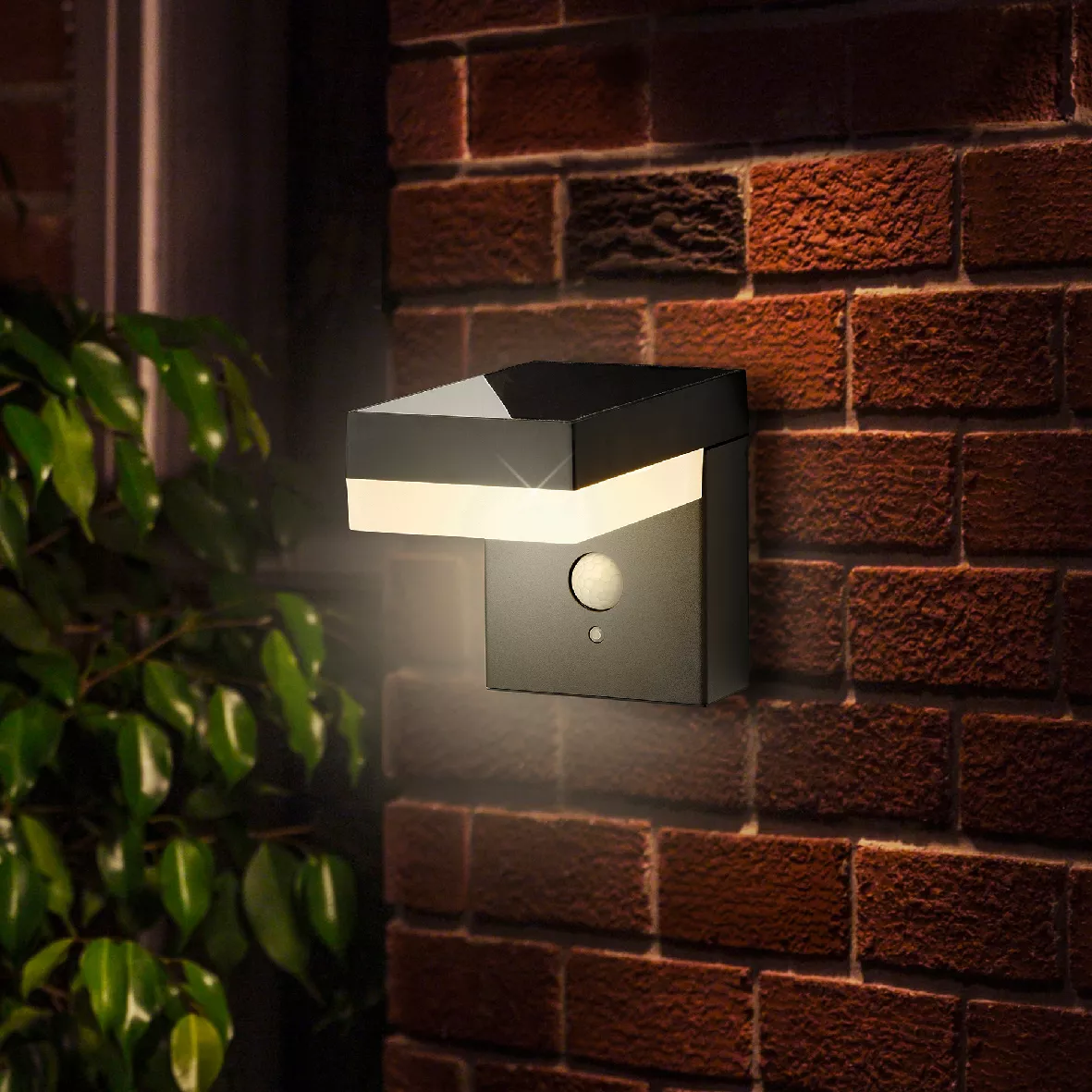 Lampada solare da parete 600 lumen (H12,5 cm) Elite Grigio antracite